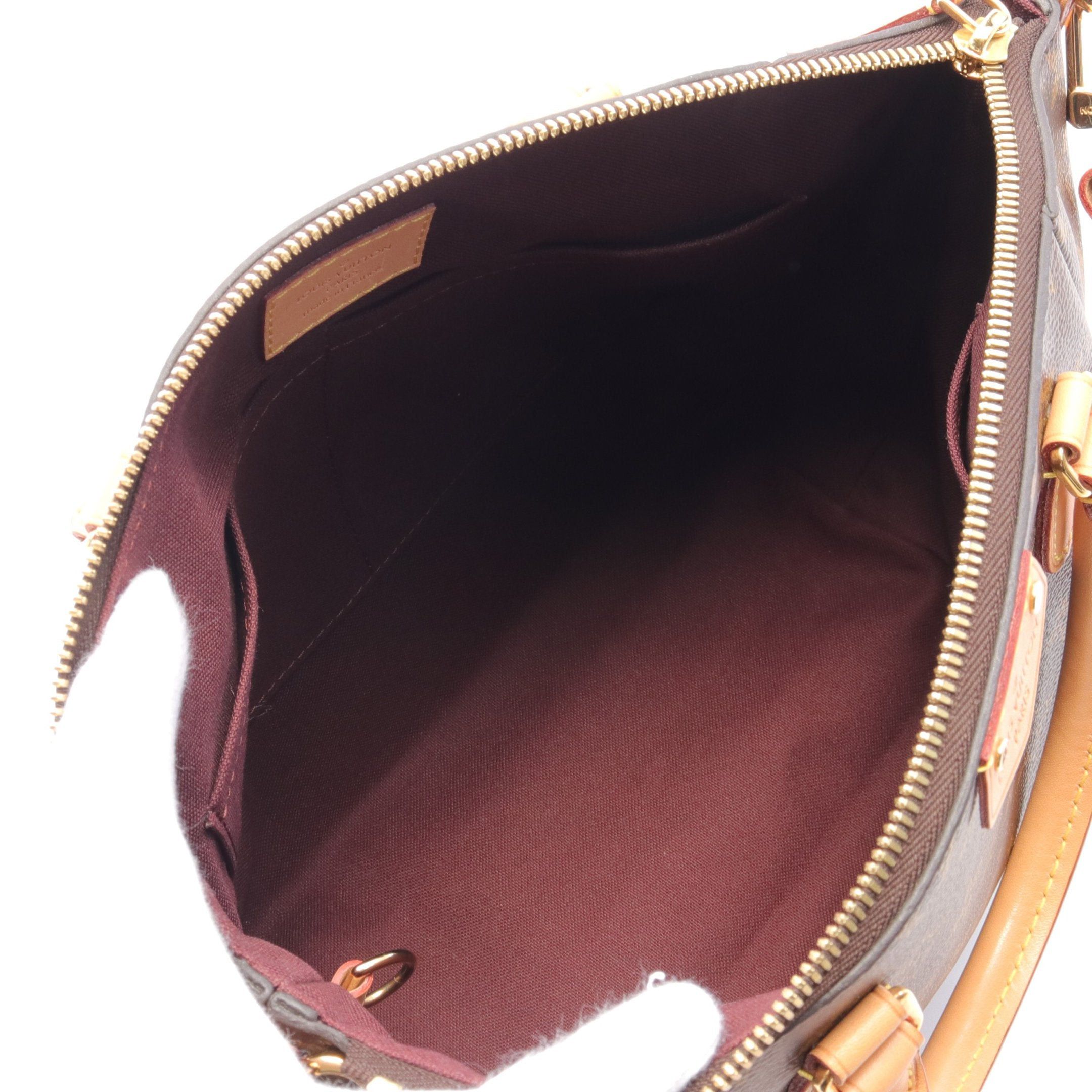 Louis Vuitton Louis Vuitton Turen Pm Monogram Handbag Leather Brown Size ONE SIZE - 3 Thumbnail