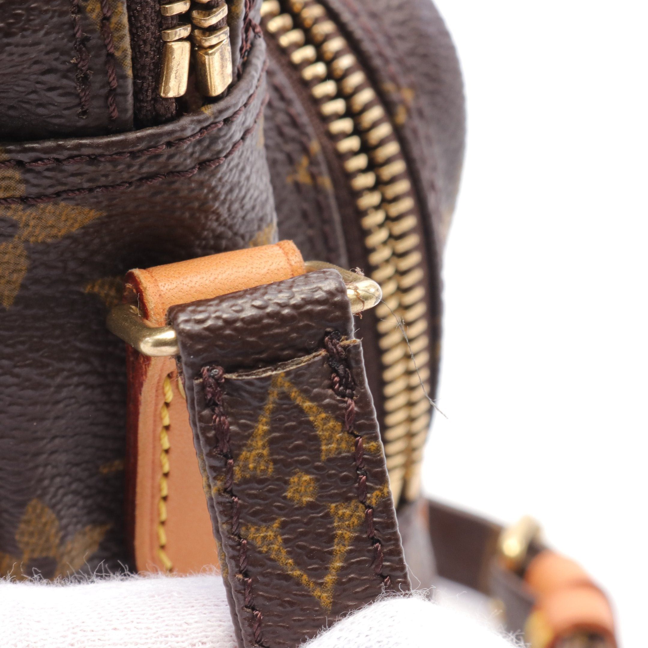 Louis Vuitton Louis Vuitton Amazon Monogram Shoulder Bag Leather Brown Size ONE SIZE - 9 Thumbnail