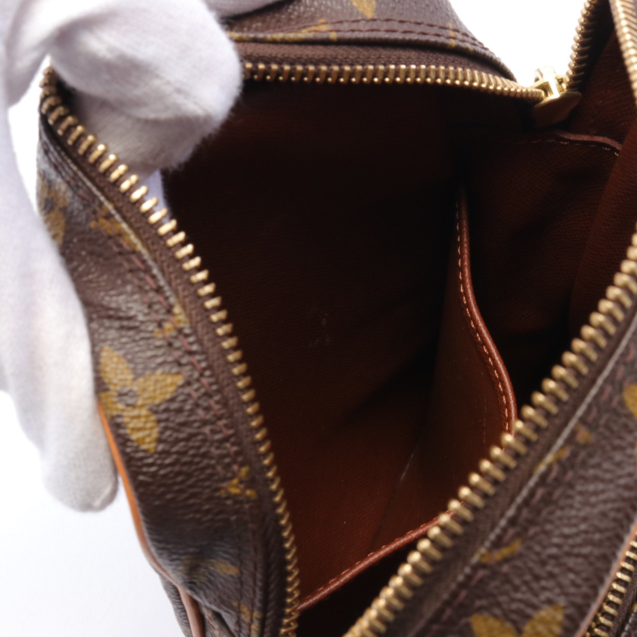 Louis Vuitton Louis Vuitton Amazon Monogram Shoulder Bag Leather Brown Size ONE SIZE - 7 Thumbnail