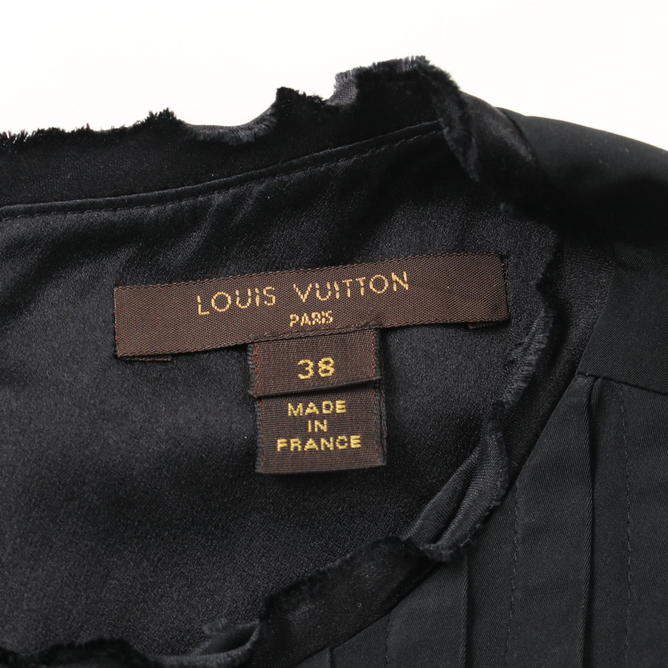 Louis Vuitton Louis Vuitton Tunic One Piece Silk Black Size ONE SIZE - 3 Thumbnail