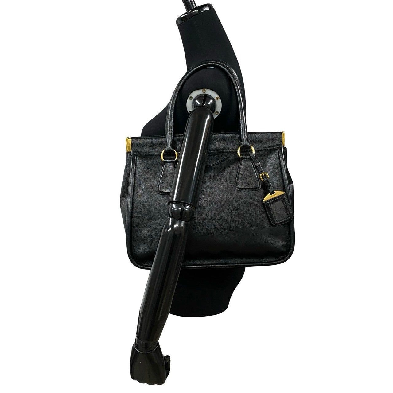 Prada Prada Handbag Black Leather Size ONE SIZE - 2 Thumbnail
