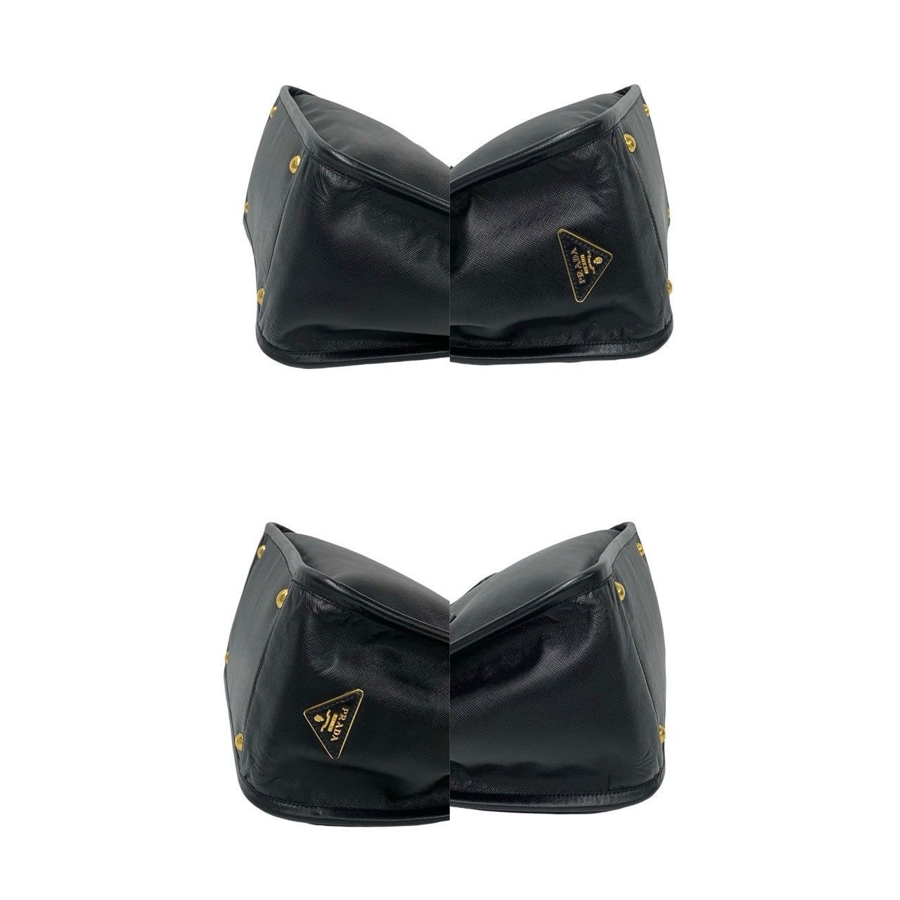 Prada Prada Handbag Black Leather Size ONE SIZE - 7 Thumbnail