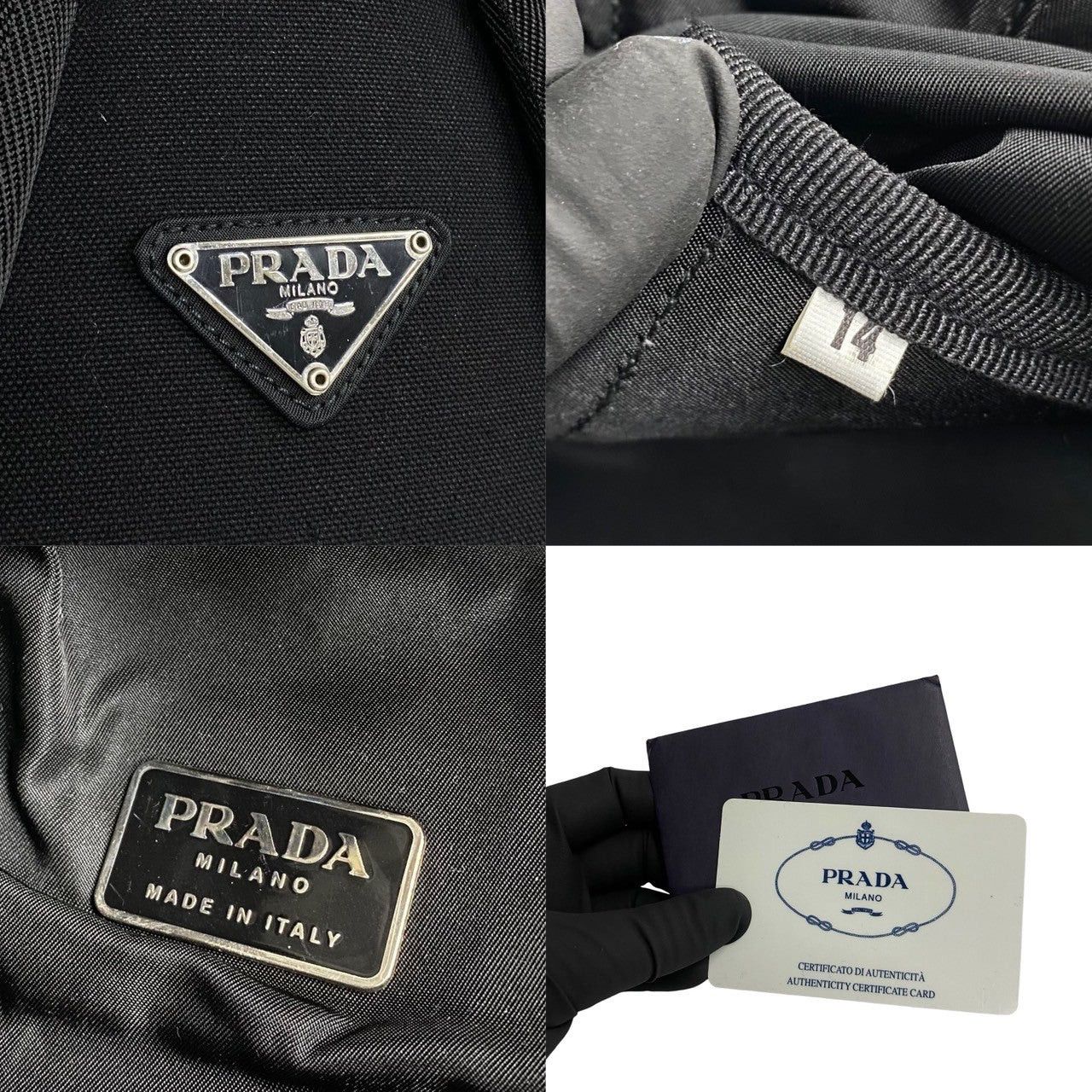 Prada Prada Backpack Black Nylon Size ONE SIZE - 3 Thumbnail