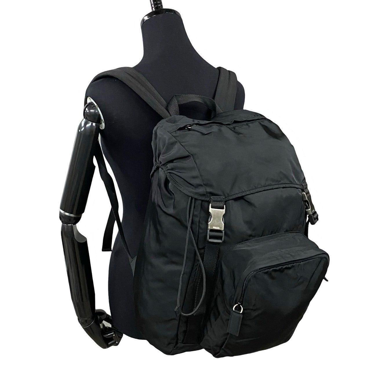 Prada Prada Backpack Black Nylon Size ONE SIZE - 2 Thumbnail