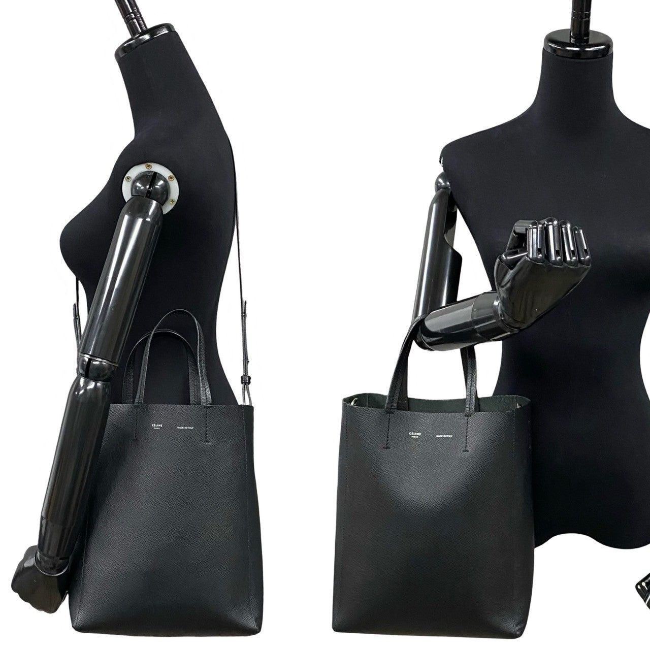 Celine Celine Shoulder Bag Black Leather Size ONE SIZE - 2 Thumbnail