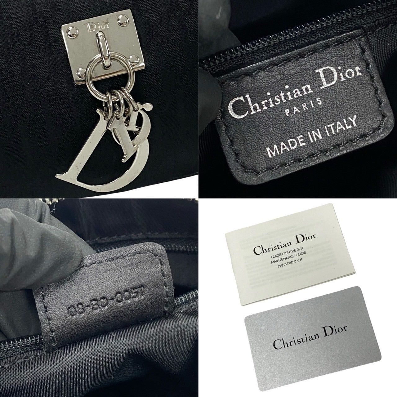 Dior Dior Shoulder Bag Black Leather Size ONE SIZE - 3 Thumbnail