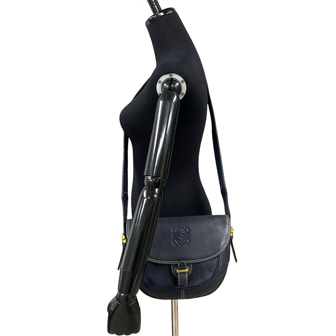 Loewe Loewe Shoulder Bag Blue Leather Size ONE SIZE - 2 Thumbnail
