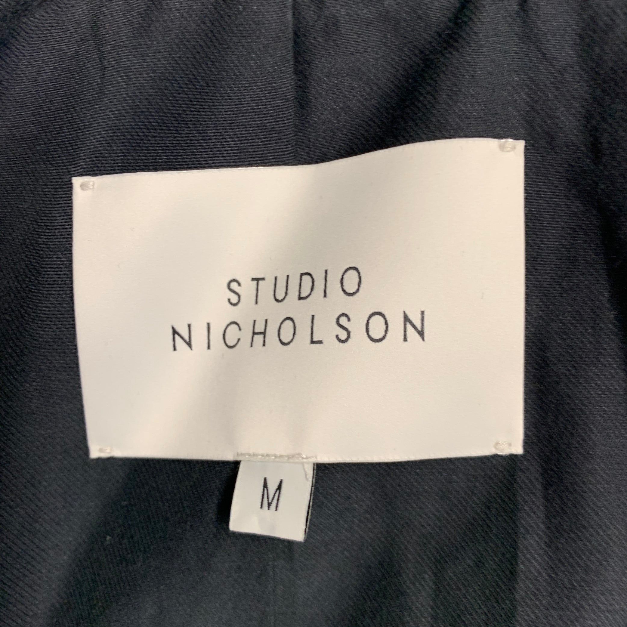 Studio Nicholson STUDIO NICHOLSON Navy Wool Polyester Double Breasted Jacket Size US M / EU 48-50 / 2 - 4 Thumbnail