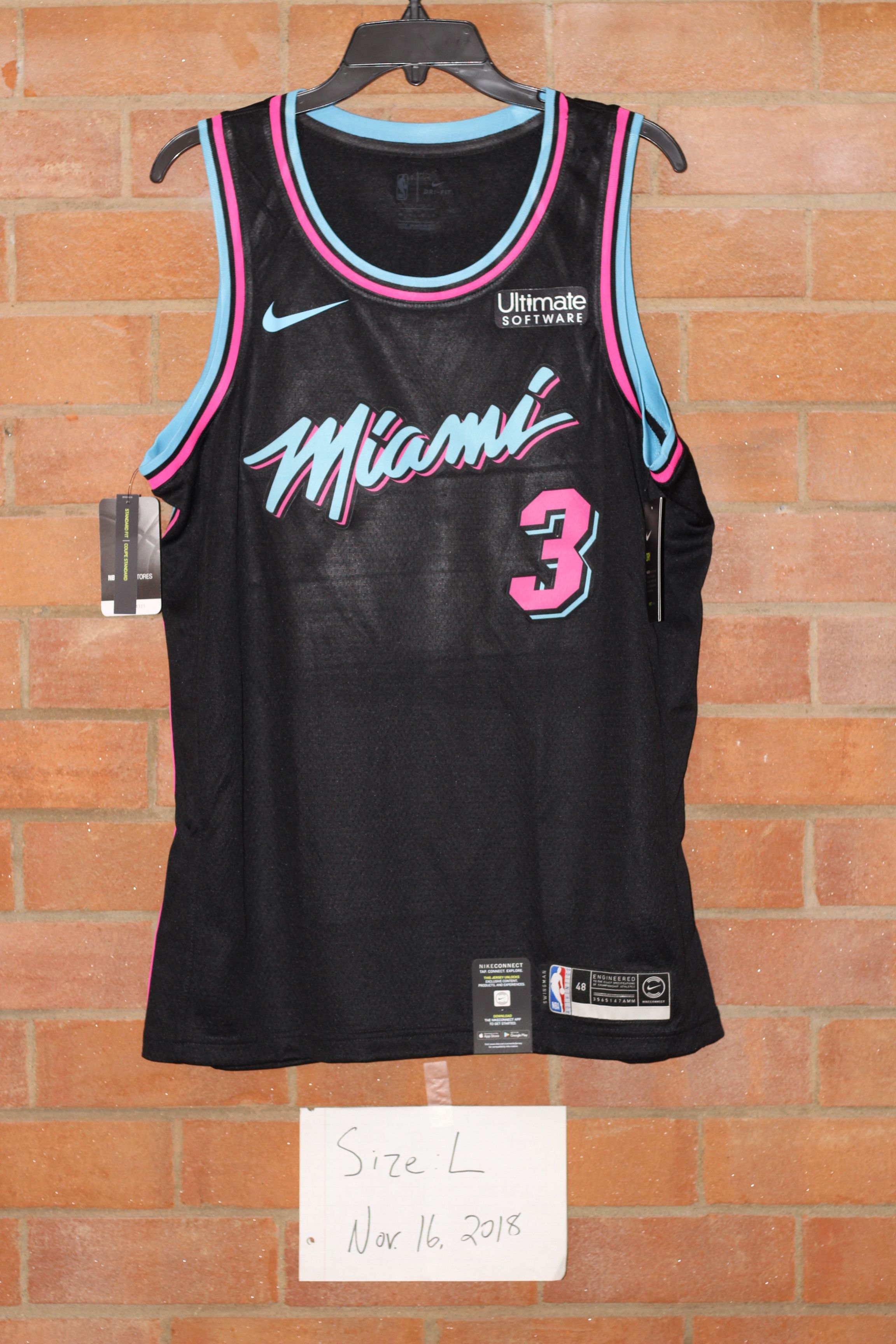 Miami vice best sale jersey black wade