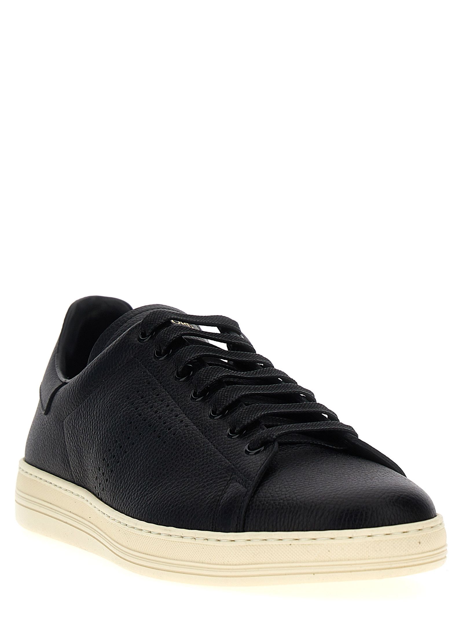 Tom Ford Logo Leather Sneakers Size US 7.5 / EU 40-41 - 2 Thumbnail