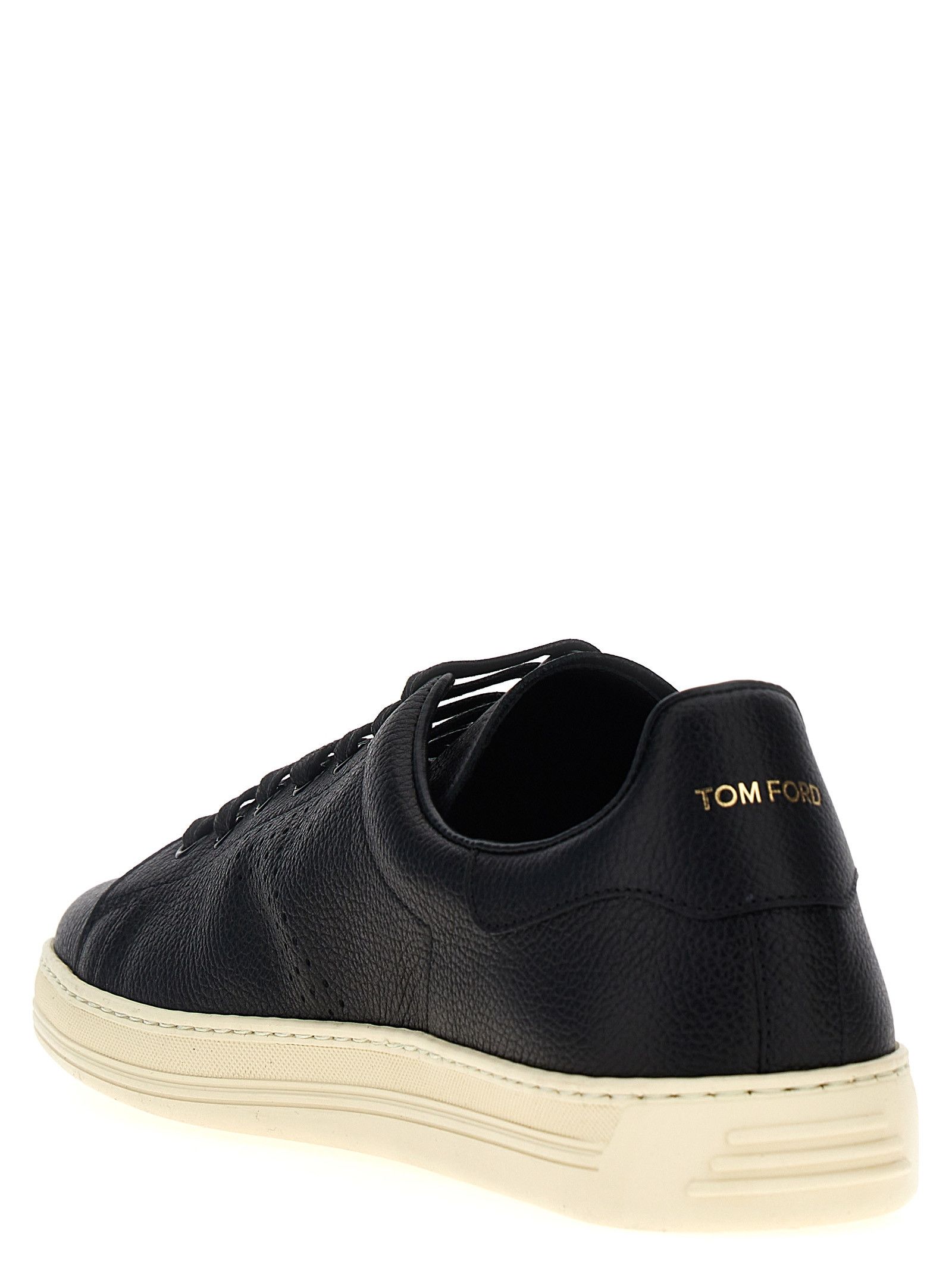 Tom Ford Logo Leather Sneakers Size US 7.5 / EU 40-41 - 3 Thumbnail