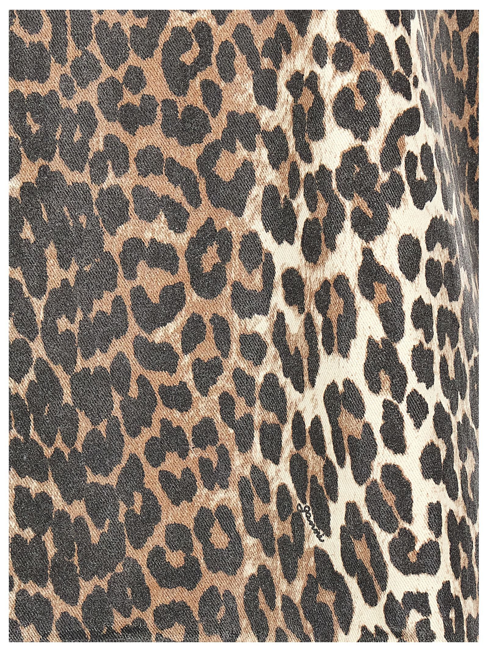 Ganni Leopard Mini Dress Size XS / US 0-2 / IT 36-38 - 4 Thumbnail
