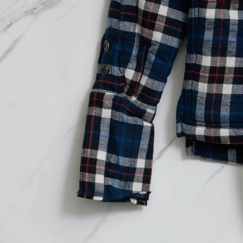 Greg Lauren Greg Lauren Men's plaid denim patchwork coat Size US S / EU 44-46 / 1 - 6 Thumbnail