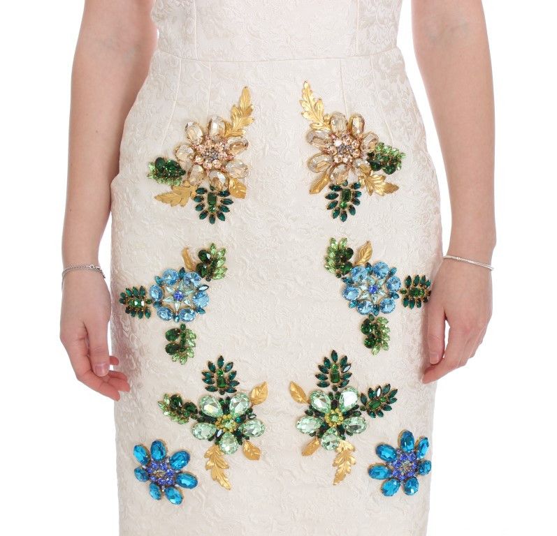 Dolce & Gabbana Elegant Floral Brocade Sheath Women's Dress Size S / US 4 / IT 40 - 6 Thumbnail