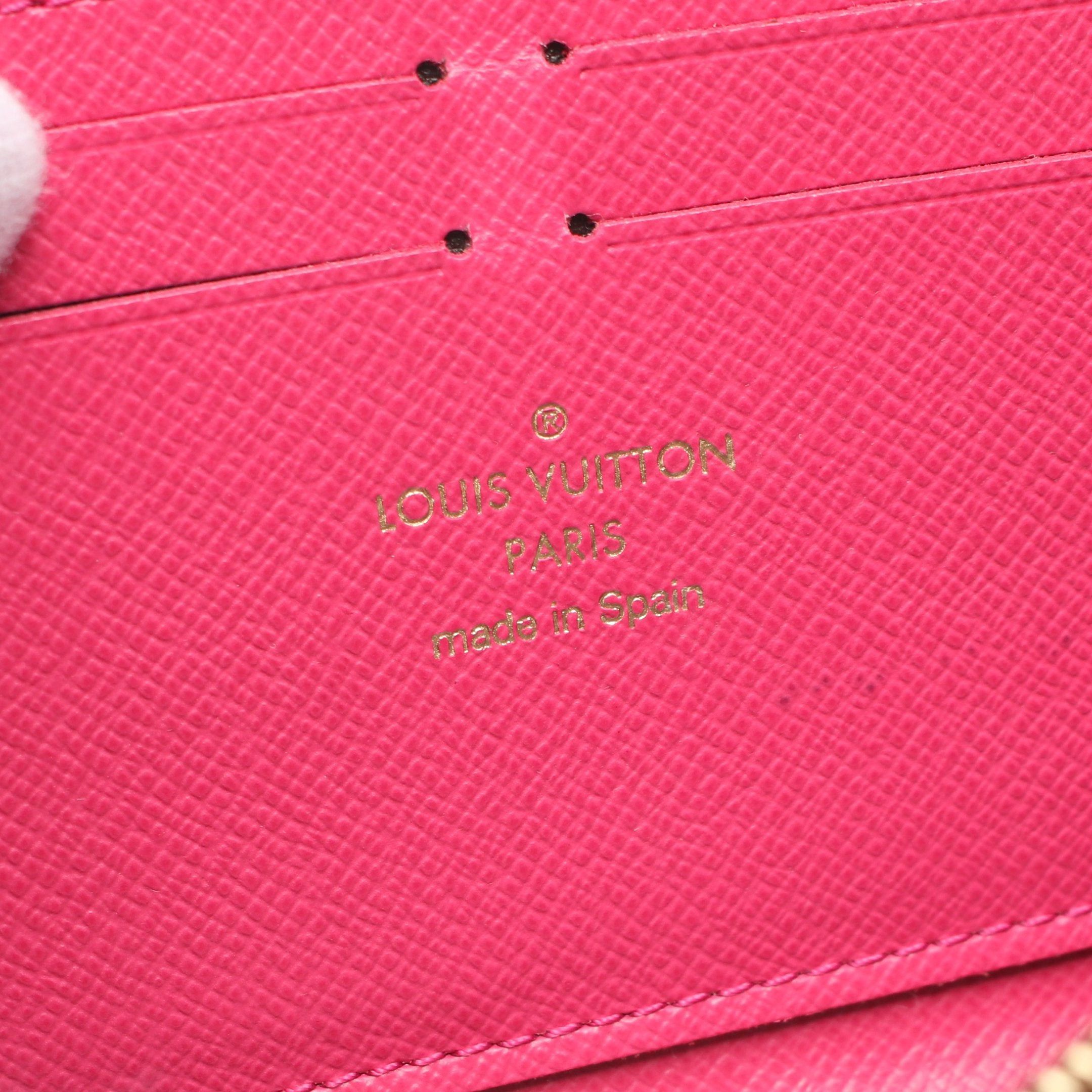 Louis Vuitton Louis Vuitton Portefeuil Clemence Monogram Blooming Flower Hot Pink Round Zipper Long Wallet Leather Brown Size ONE SIZE - 4 Thumbnail