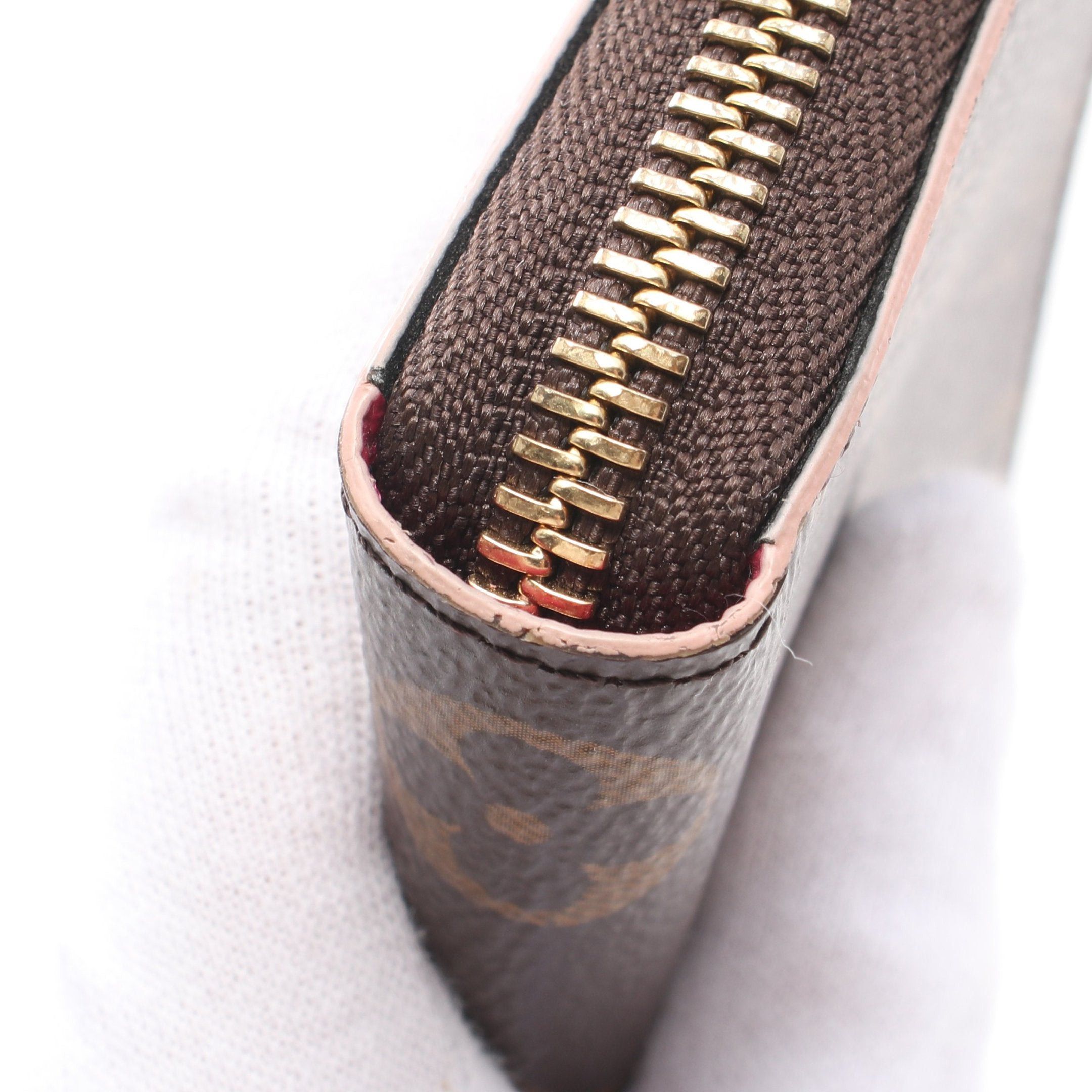 Louis Vuitton Louis Vuitton Portefeuil Clemence Monogram Blooming Flower Hot Pink Round Zipper Long Wallet Leather Brown Size ONE SIZE - 8 Thumbnail