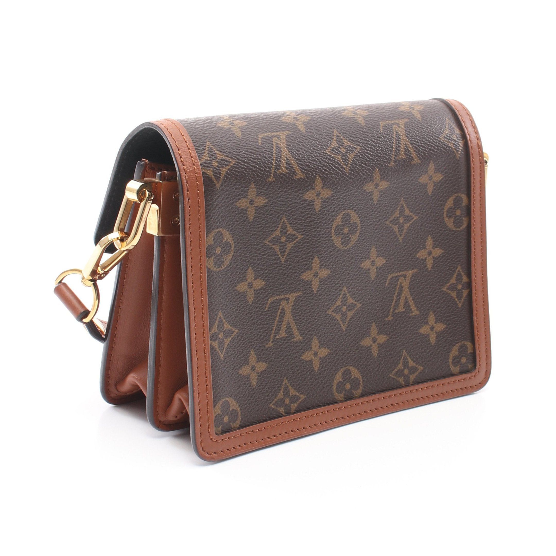Louis Vuitton Louis Vuitton Dauphine Mini Monogram Reverse Shoulder Bag Leather Brown Beige Size ONE SIZE - 2 Thumbnail