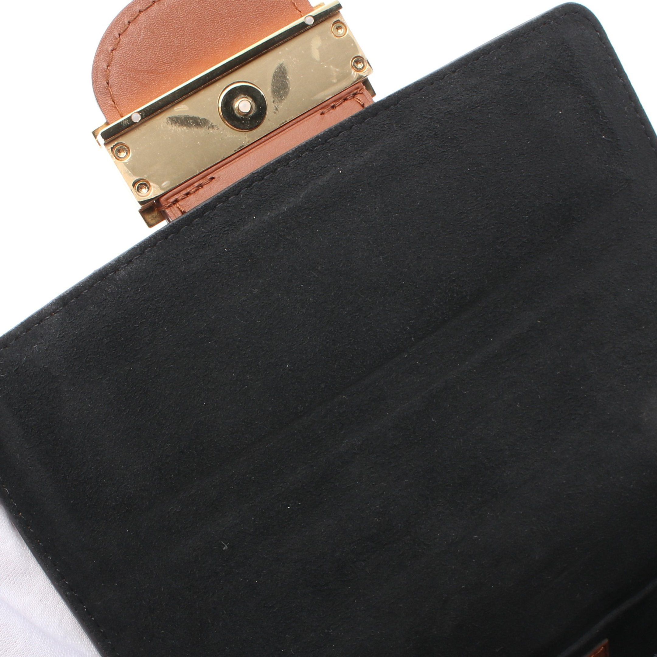 Louis Vuitton Louis Vuitton Dauphine Mini Monogram Reverse Shoulder Bag Leather Brown Beige Size ONE SIZE - 8 Thumbnail