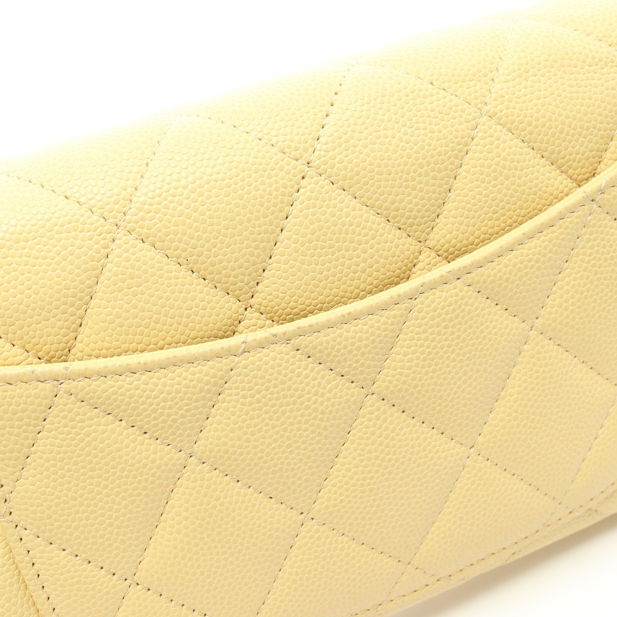 Chanel Chanel Matelasse Bi-Fold Long Wallet Caviar Skin Yellow Gold Hardware Size ONE SIZE - 9 Thumbnail