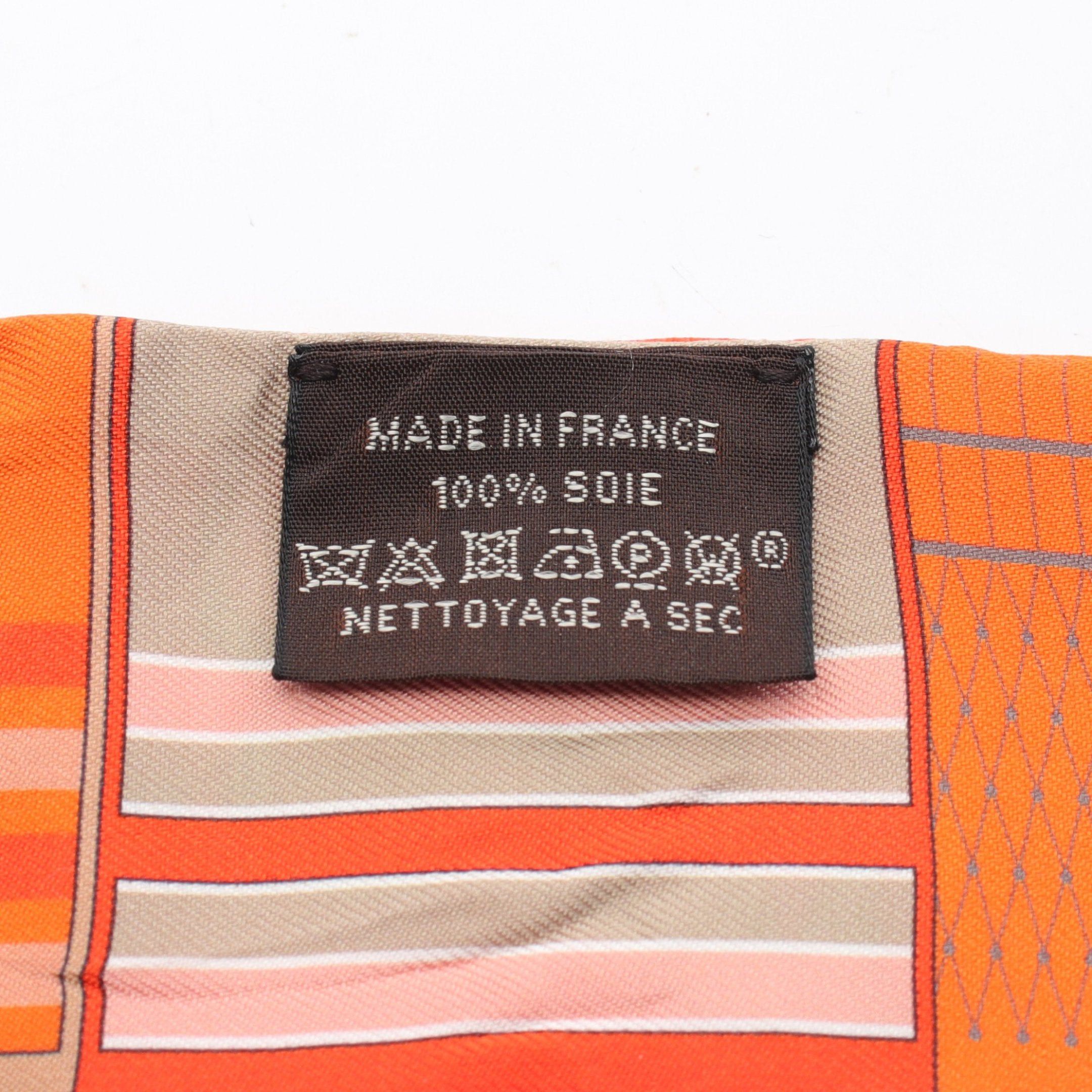 Hermes Hermes Twilly Couvertures Nouvelles Ribbon Scarf Silk Orange Multicolor Size ONE SIZE - 4 Thumbnail