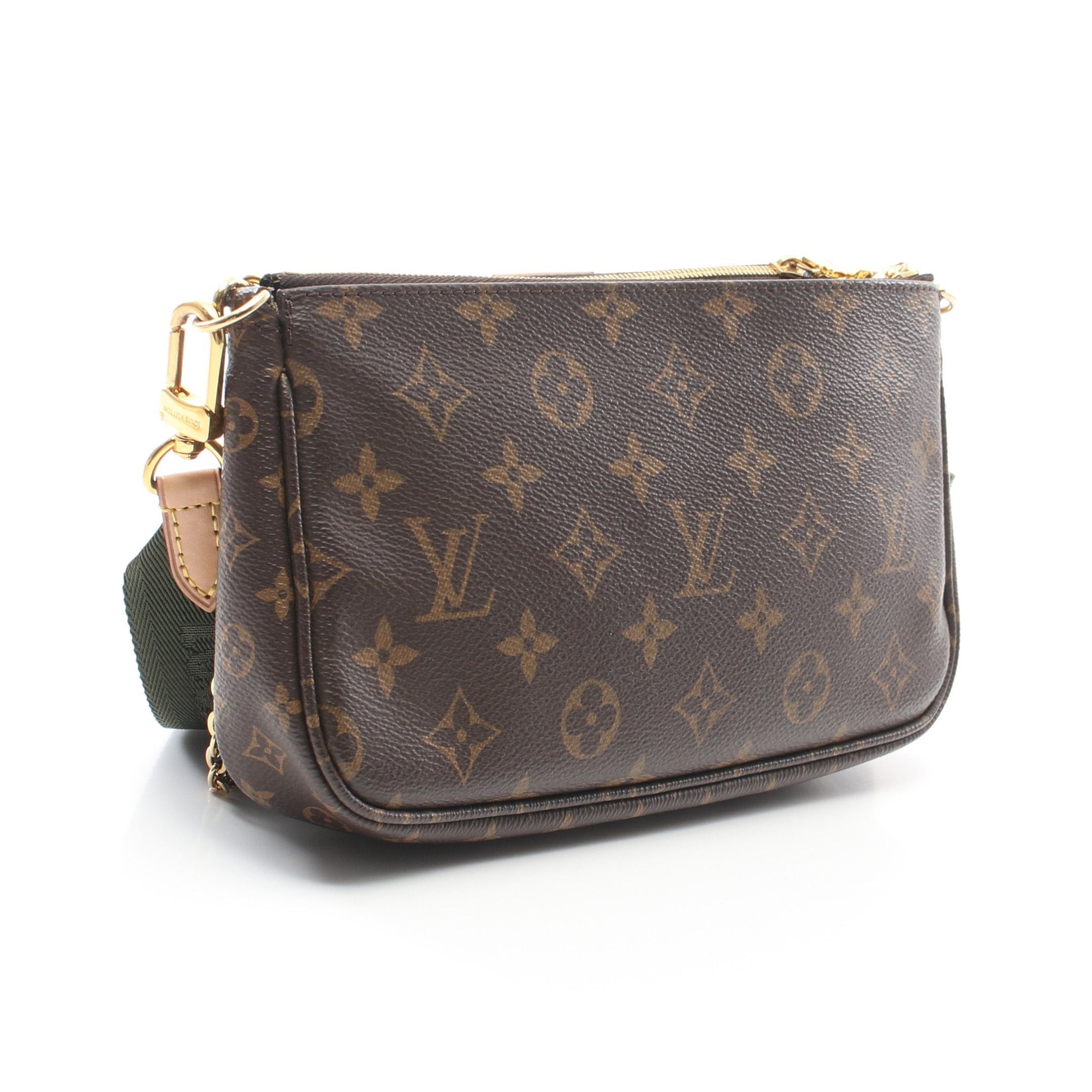 Louis Vuitton Louis Vuitton Multy Pochette Accessoires Monogram Khaki Shoulder Bag Brown Green Size ONE SIZE - 2 Thumbnail