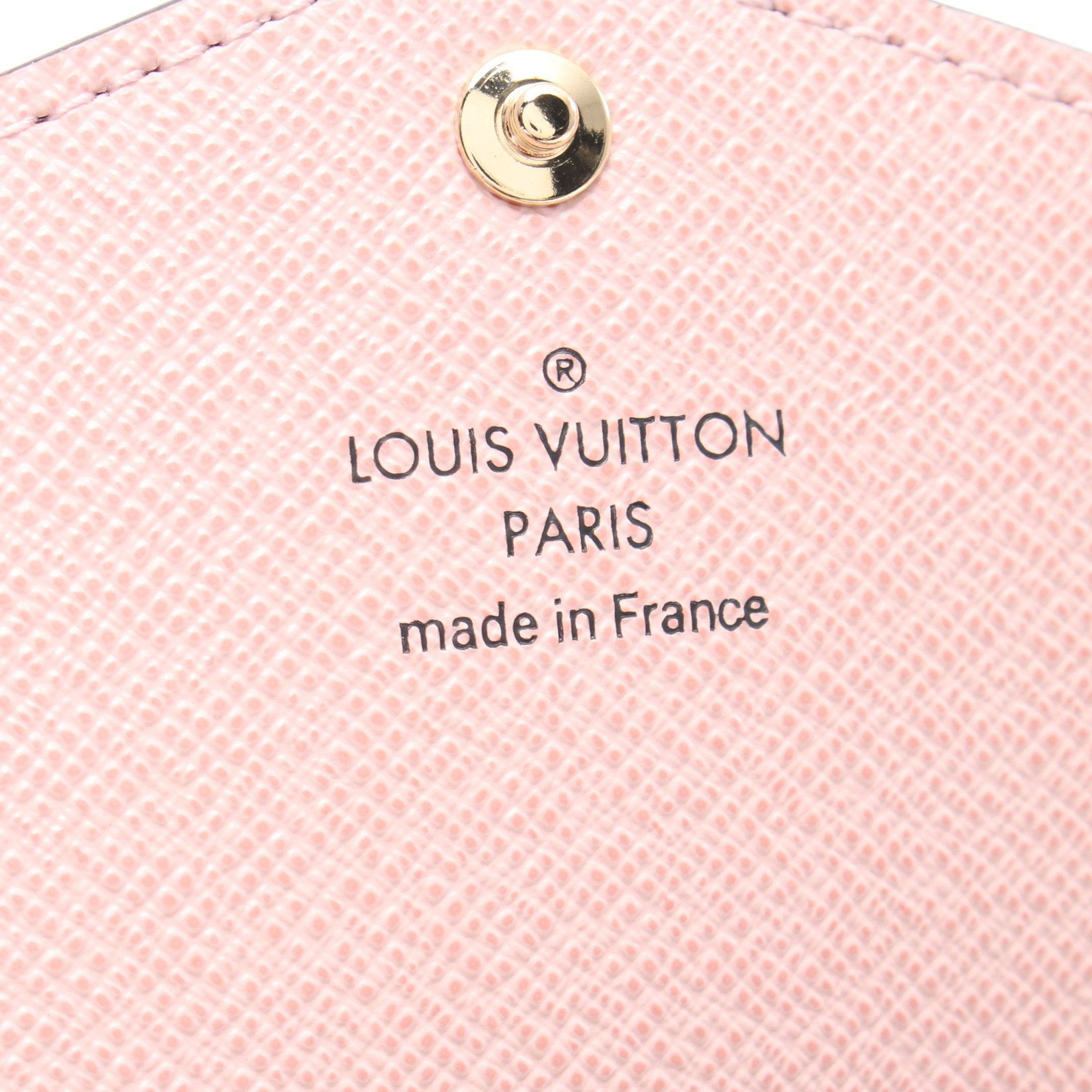 Louis Vuitton Louis Vuitton Portefeuil Sara Monogram Rose Ballerine Bi-Fold Long Wallet Leather Brown Light Pink Size ONE SIZE - 4 Thumbnail