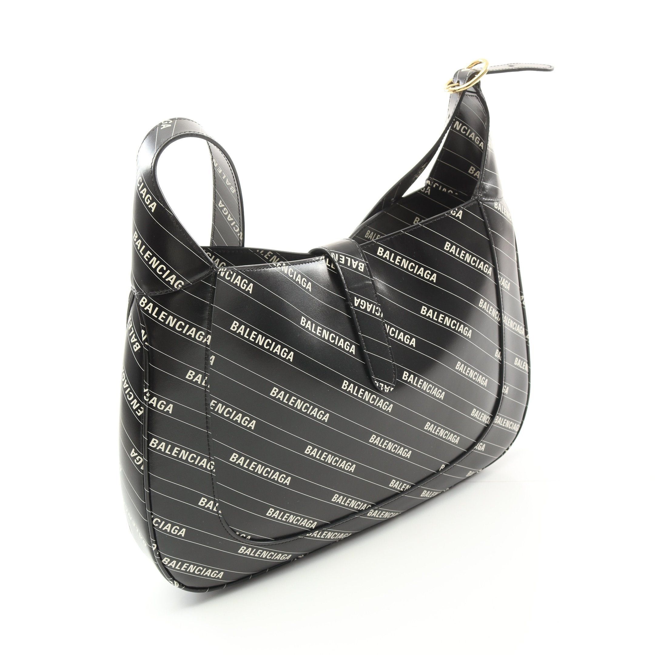 Gucci Gucci Gucci * Balenciaga Hacker Jackie 1961 Shoulder Bag Leather Black White Size ONE SIZE - 2 Thumbnail