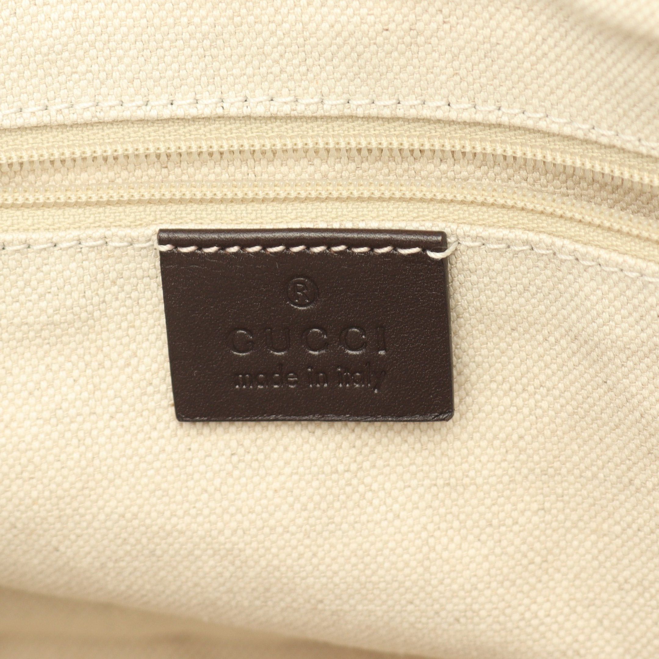 Gucci Gucci Sukey Gg Canvas Handbag Leather Beige Dark Brown Size ONE SIZE - 4 Thumbnail