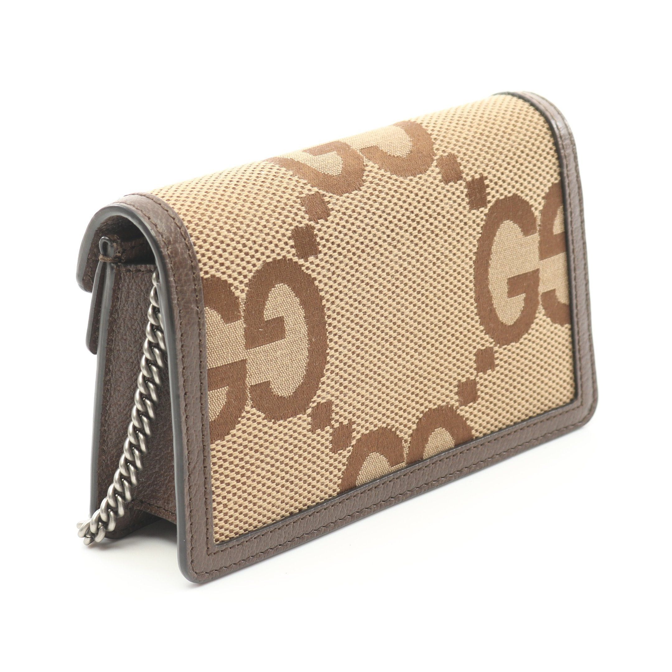 Gucci Gucci Dionysus Chain Shoulder Bag Canvas Leather Beige Dark Brown Size ONE SIZE - 2 Thumbnail