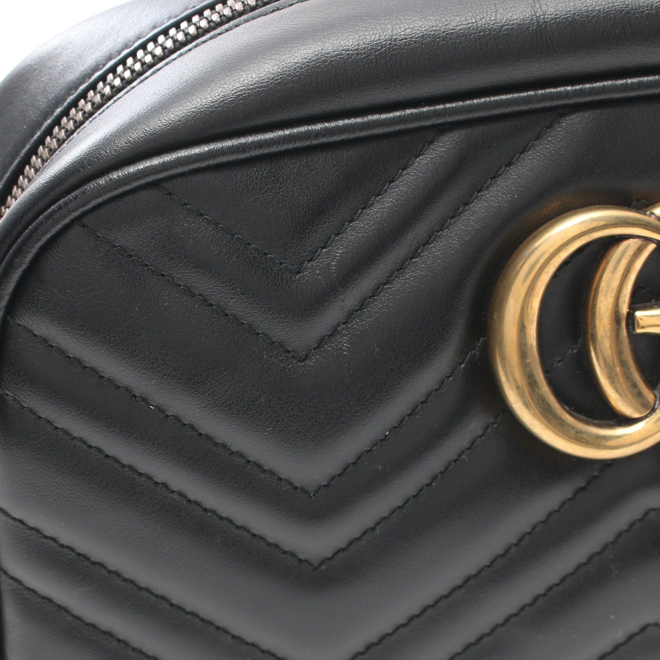 Gucci Gucci Gg Marmont Chain Shoulder Bag Leather Black Size ONE SIZE - 5 Thumbnail