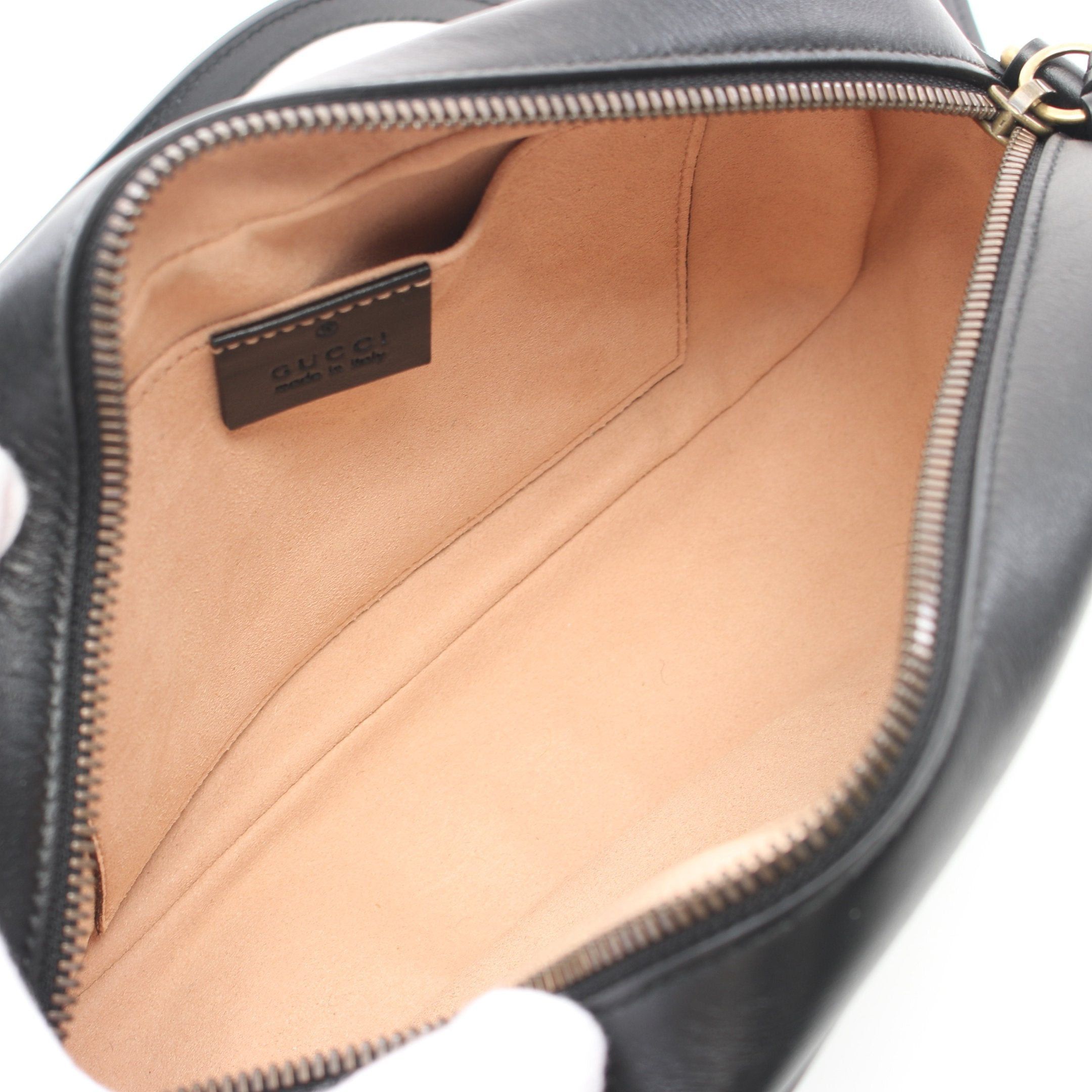 Gucci Gucci Gg Marmont Chain Shoulder Bag Leather Black Size ONE SIZE - 3 Thumbnail