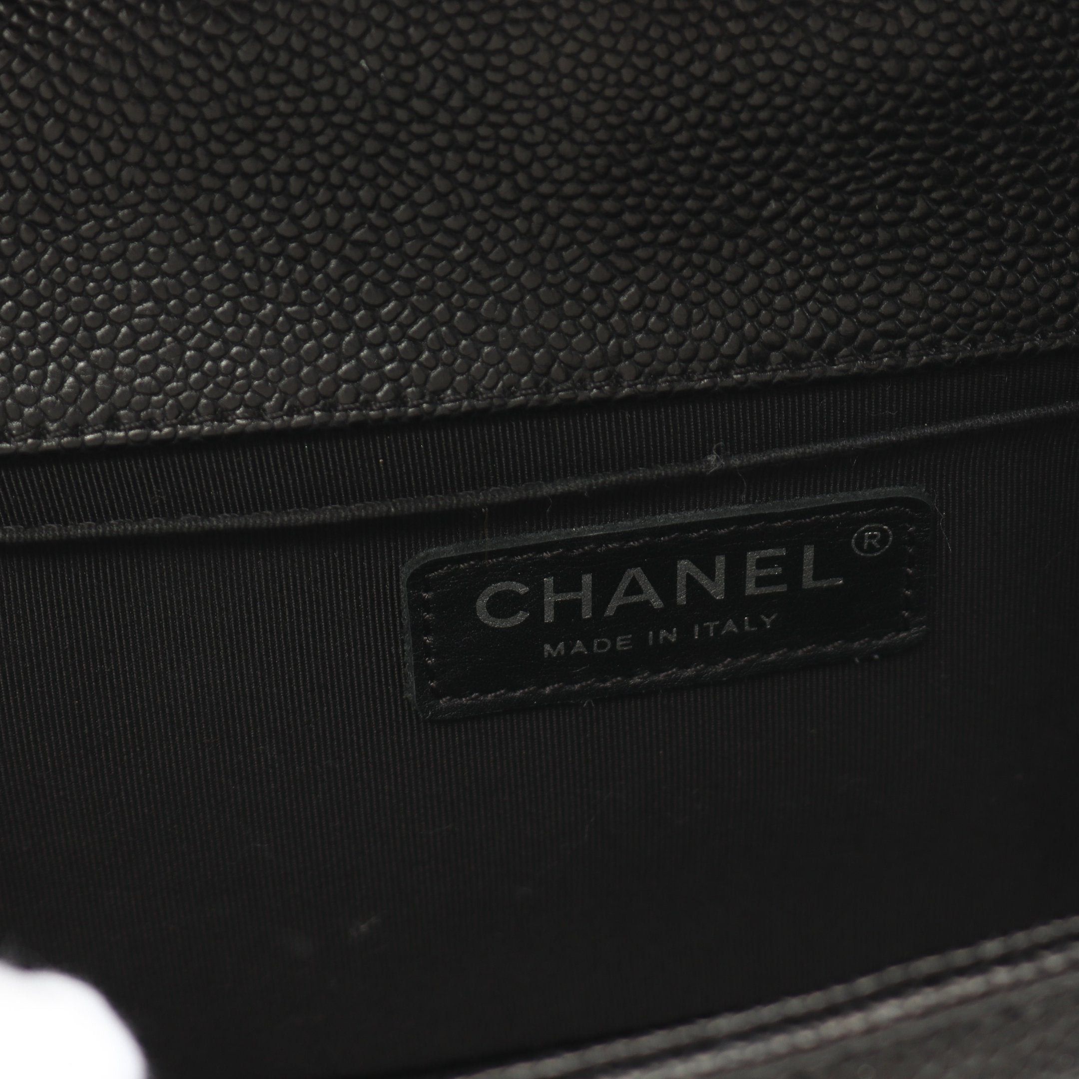 Chanel Chanel Boy Chanel Matelasse Chain Shoulder Bag Caviar Skin Black Antique Silver Hardware Size ONE SIZE - 4 Thumbnail