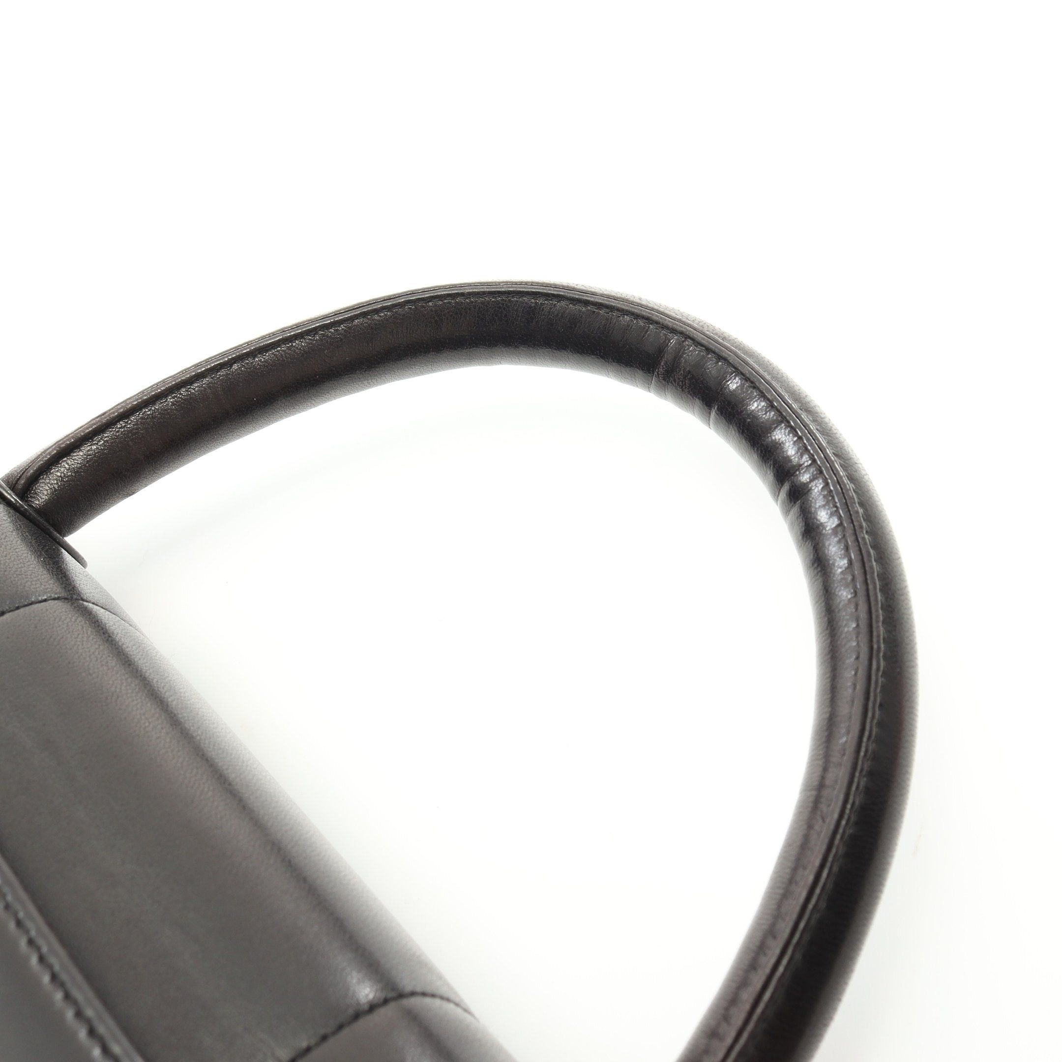 Chanel Chanel Mademoiselle Handbag Lambskin Black Gold Hardware Size ONE SIZE - 8 Thumbnail