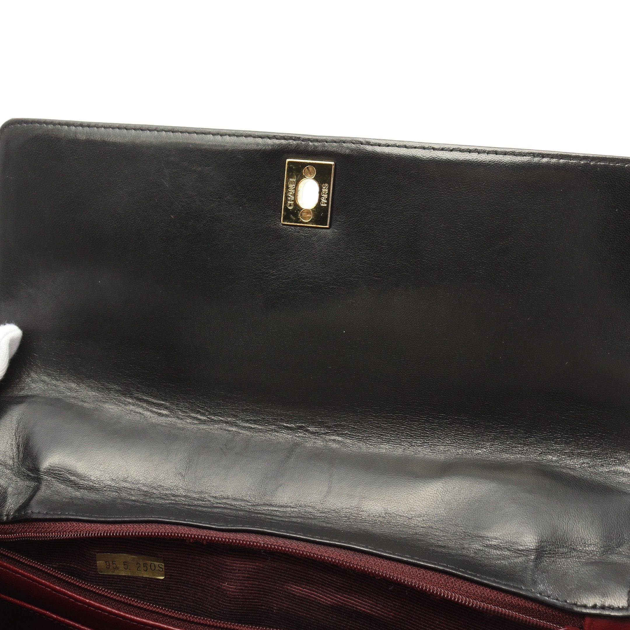 Chanel Chanel Mademoiselle Handbag Lambskin Black Gold Hardware Size ONE SIZE - 6 Thumbnail