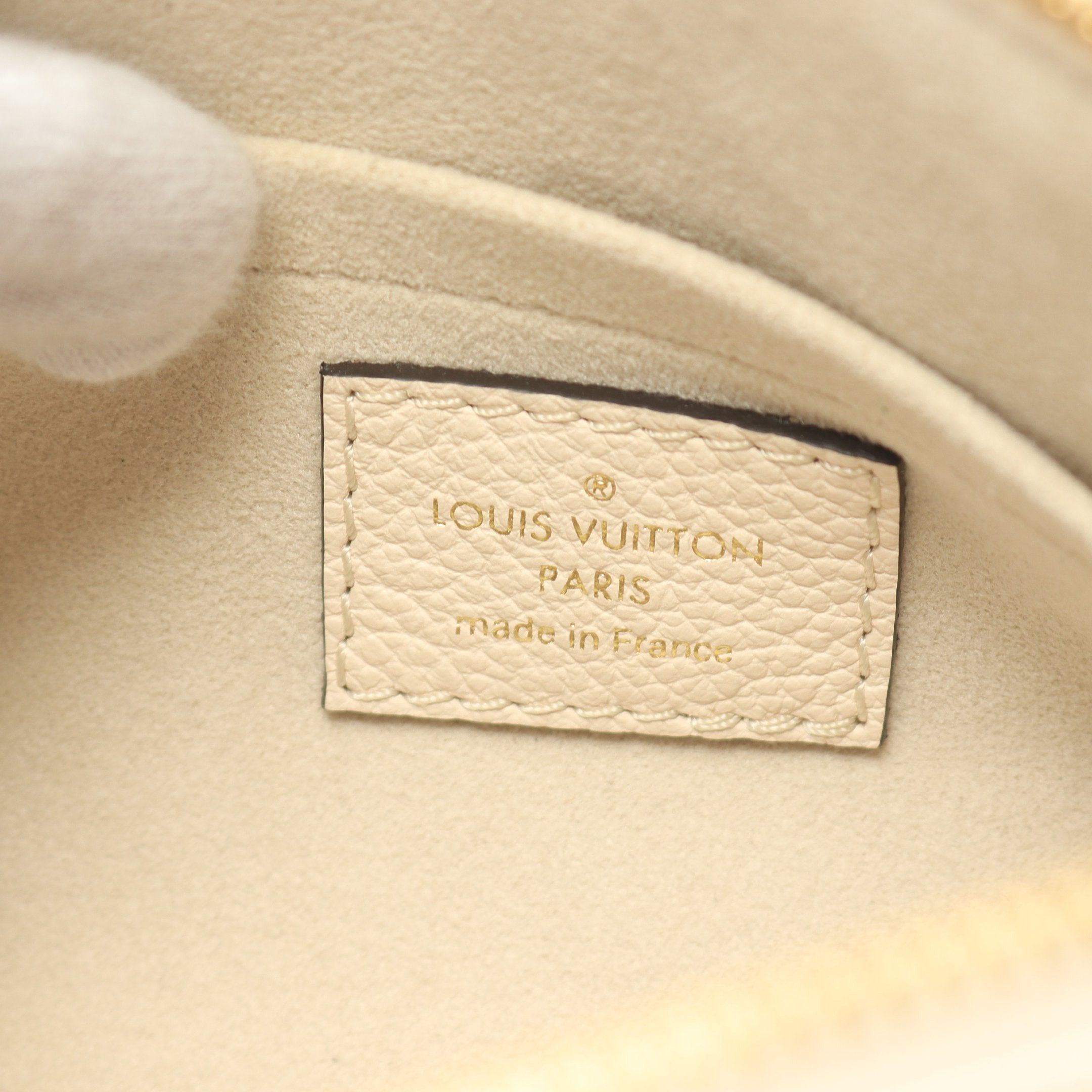 Louis Vuitton Louis Vuitton Papillon Bb Monogram Empreinte Claim Saffron Handbag Leather Ivory Beige Size ONE SIZE - 4 Thumbnail