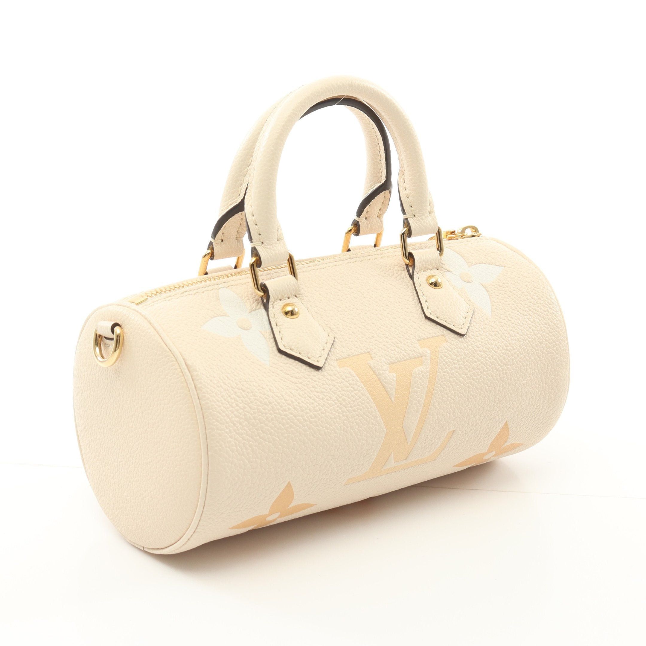 Louis Vuitton Louis Vuitton Papillon Bb Monogram Empreinte Claim Saffron Handbag Leather Ivory Beige Size ONE SIZE - 2 Thumbnail