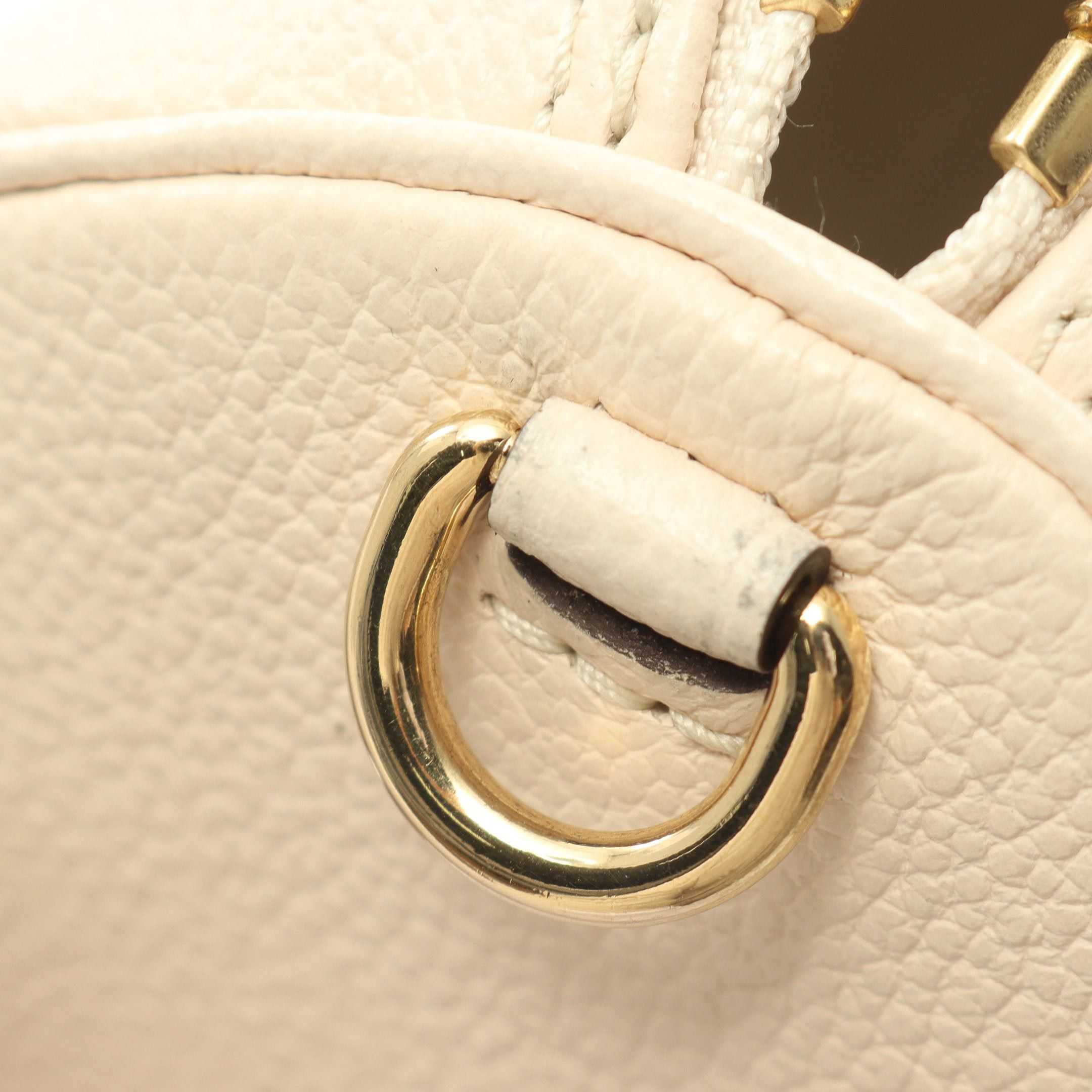 Louis Vuitton Louis Vuitton Papillon Bb Monogram Empreinte Claim Saffron Handbag Leather Ivory Beige Size ONE SIZE - 6 Thumbnail