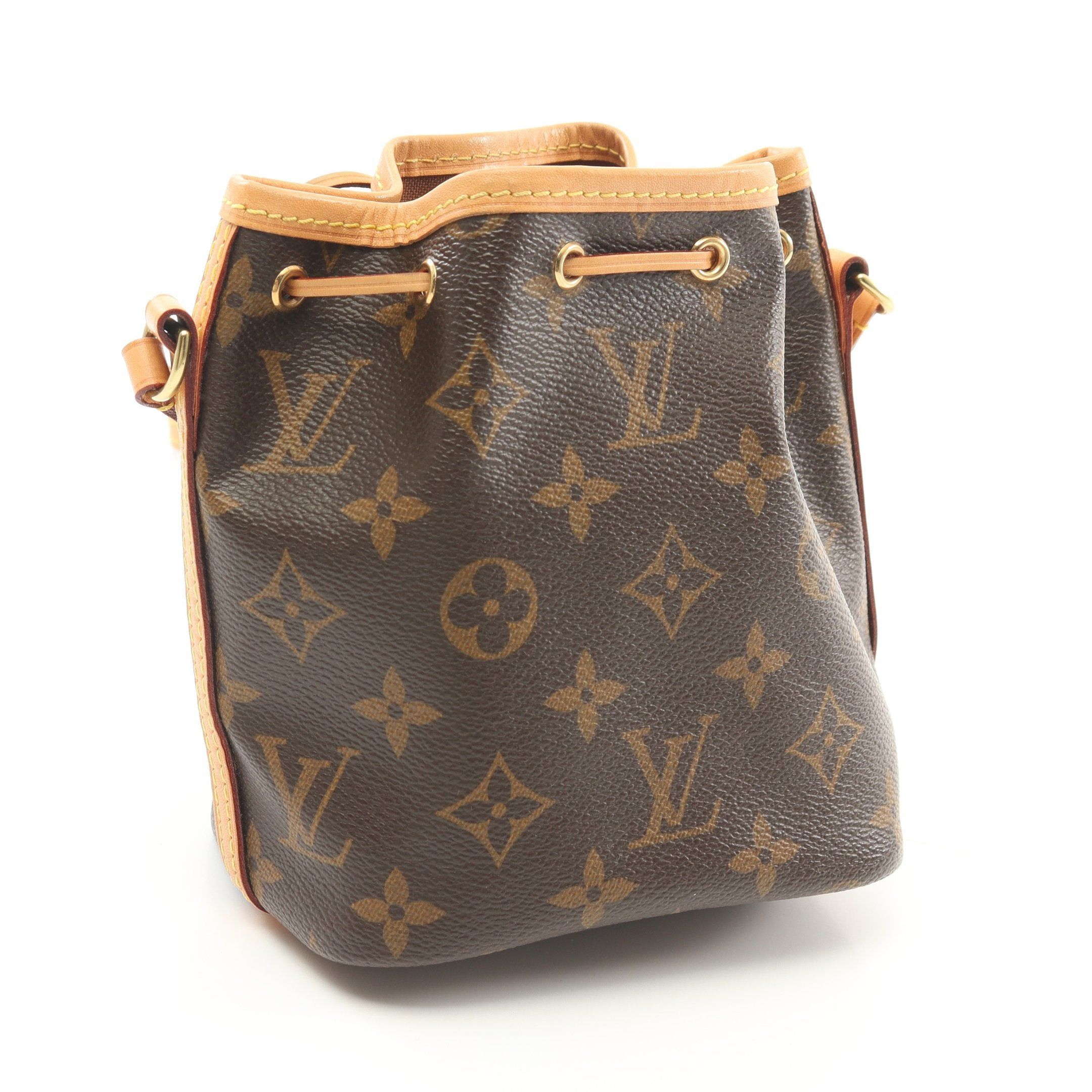 Louis Vuitton Louis Vuitton Nano Noe Monogram Shoulder Bag Leather Brown Size ONE SIZE - 2 Thumbnail