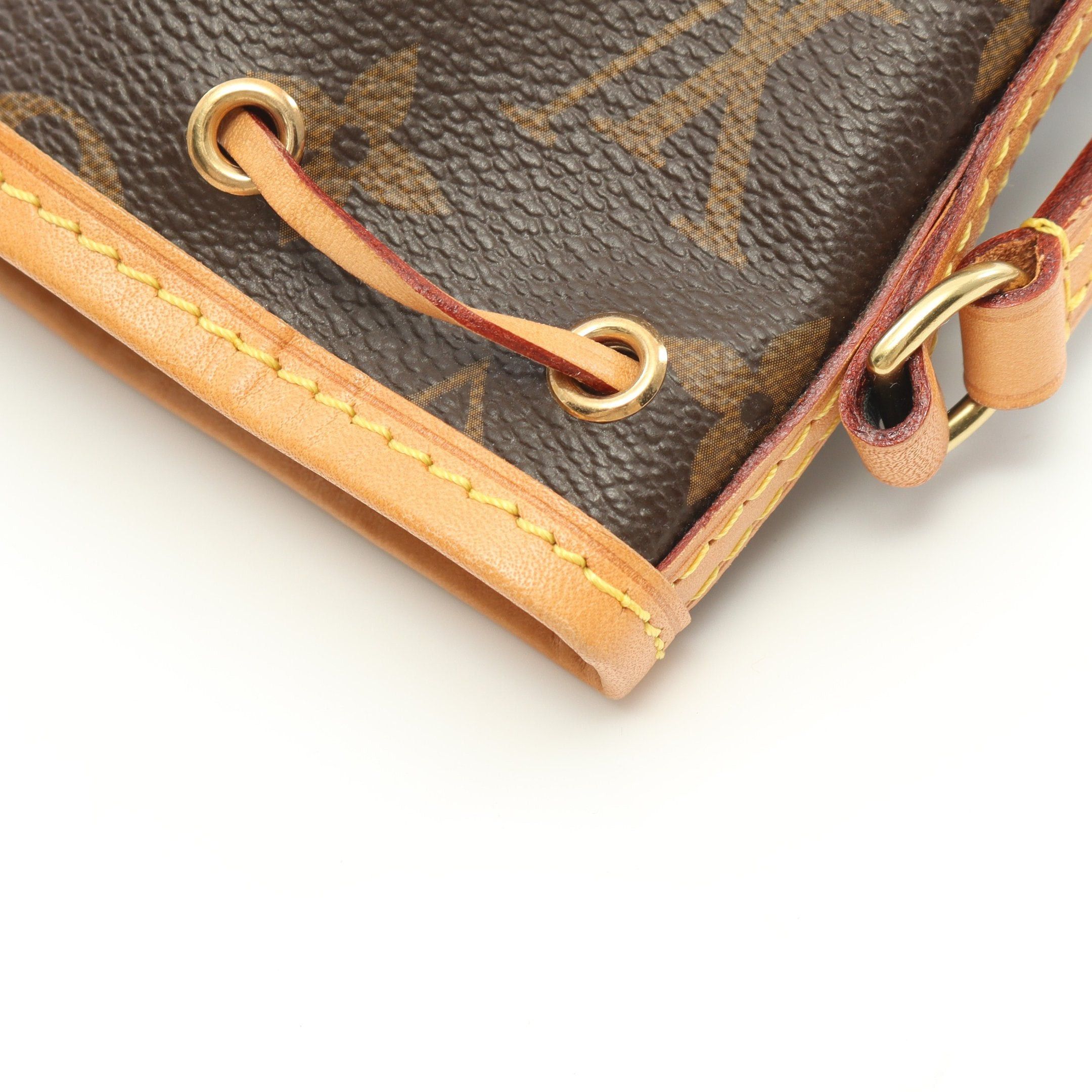 Louis Vuitton Louis Vuitton Nano Noe Monogram Shoulder Bag Leather Brown Size ONE SIZE - 8 Thumbnail
