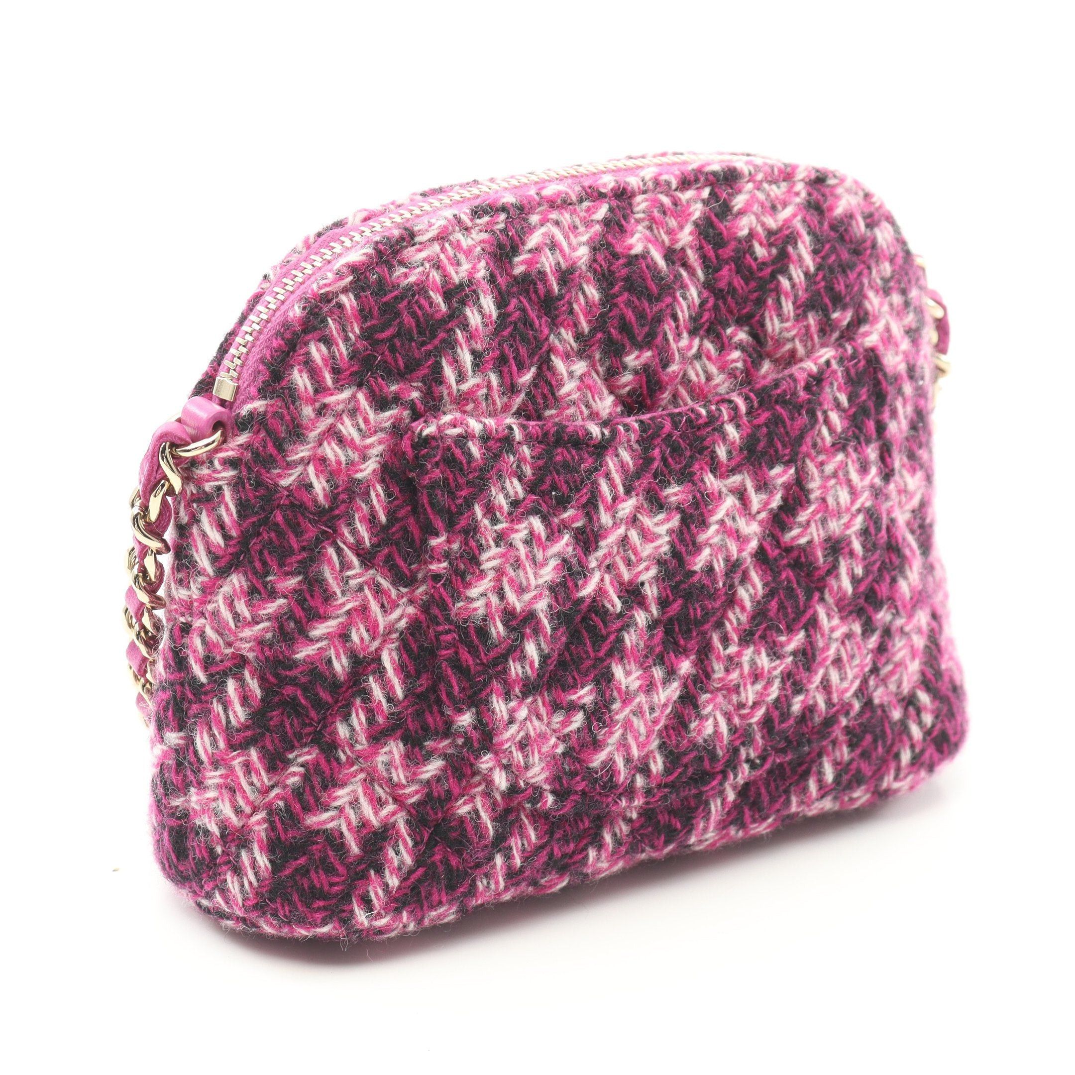 Chanel Chanel Coco Mark Chain Shoulder Bag Tweed Pink Purple Gold Hardware Novelty Size ONE SIZE - 2 Thumbnail