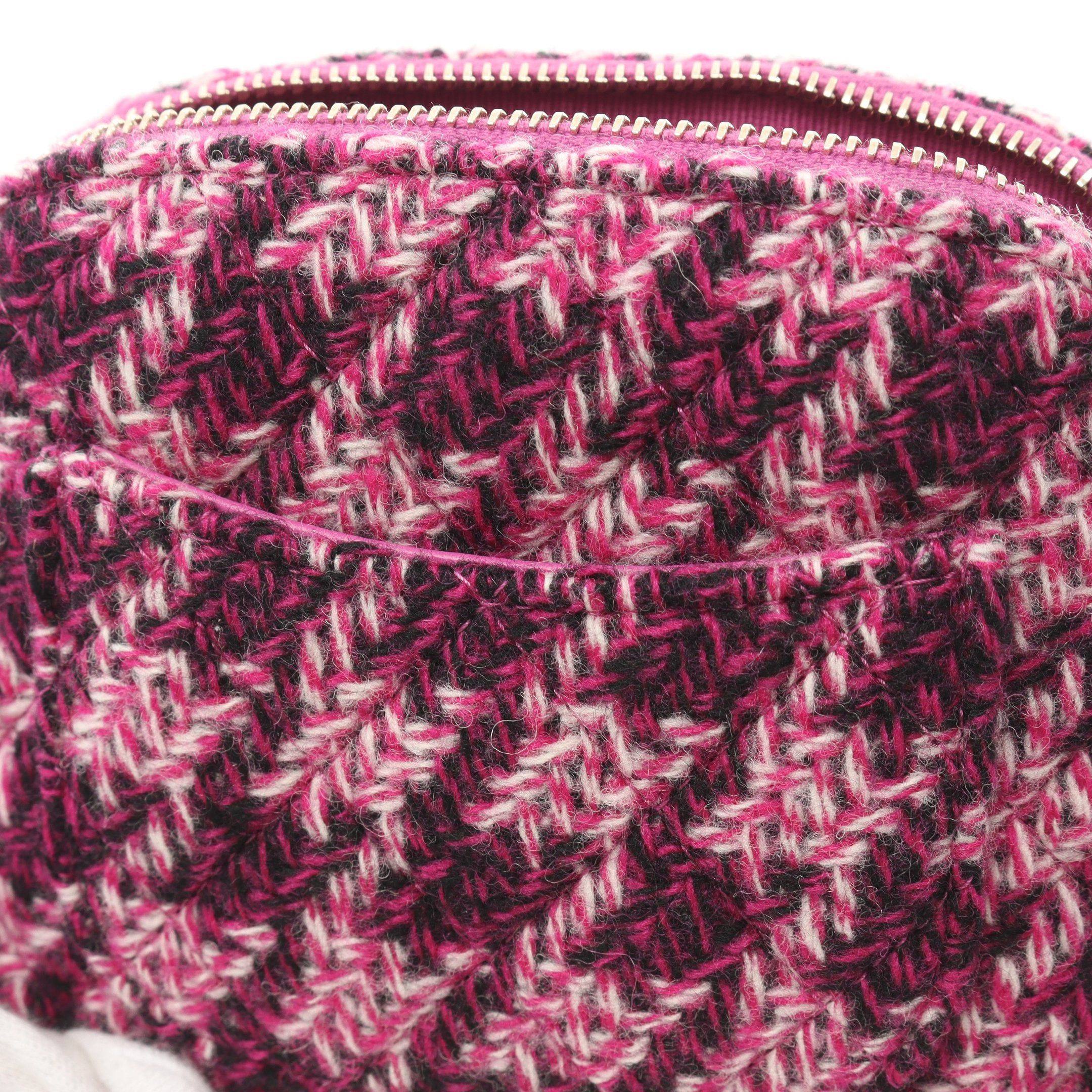 Chanel Chanel Coco Mark Chain Shoulder Bag Tweed Pink Purple Gold Hardware Novelty Size ONE SIZE - 7 Thumbnail
