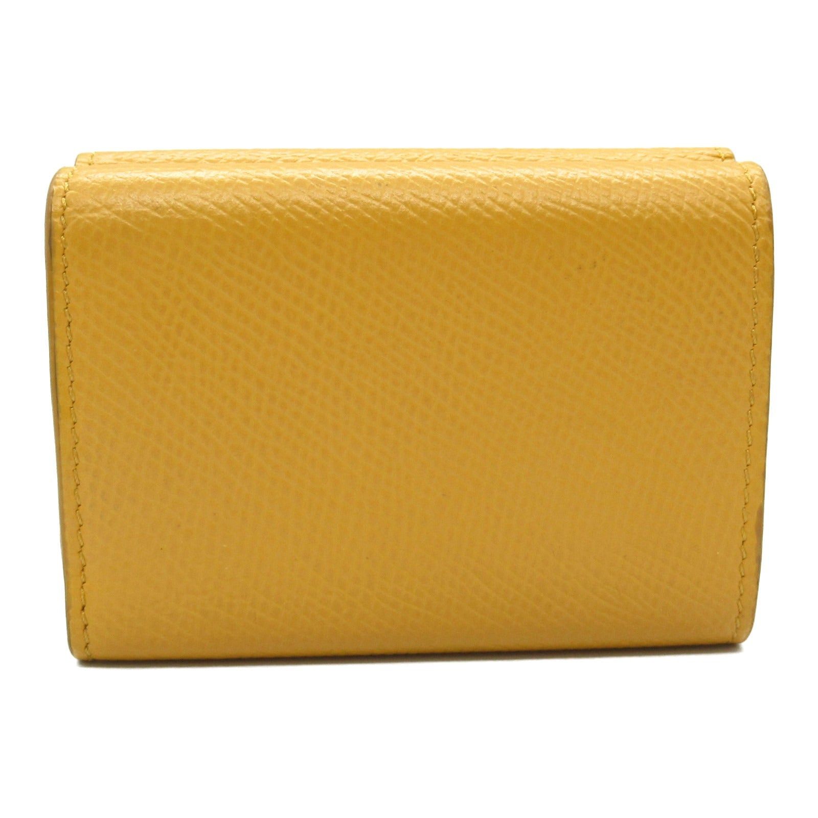 Celine Celine Trifold Wallet Leather Orange Size ONE SIZE - 2 Thumbnail