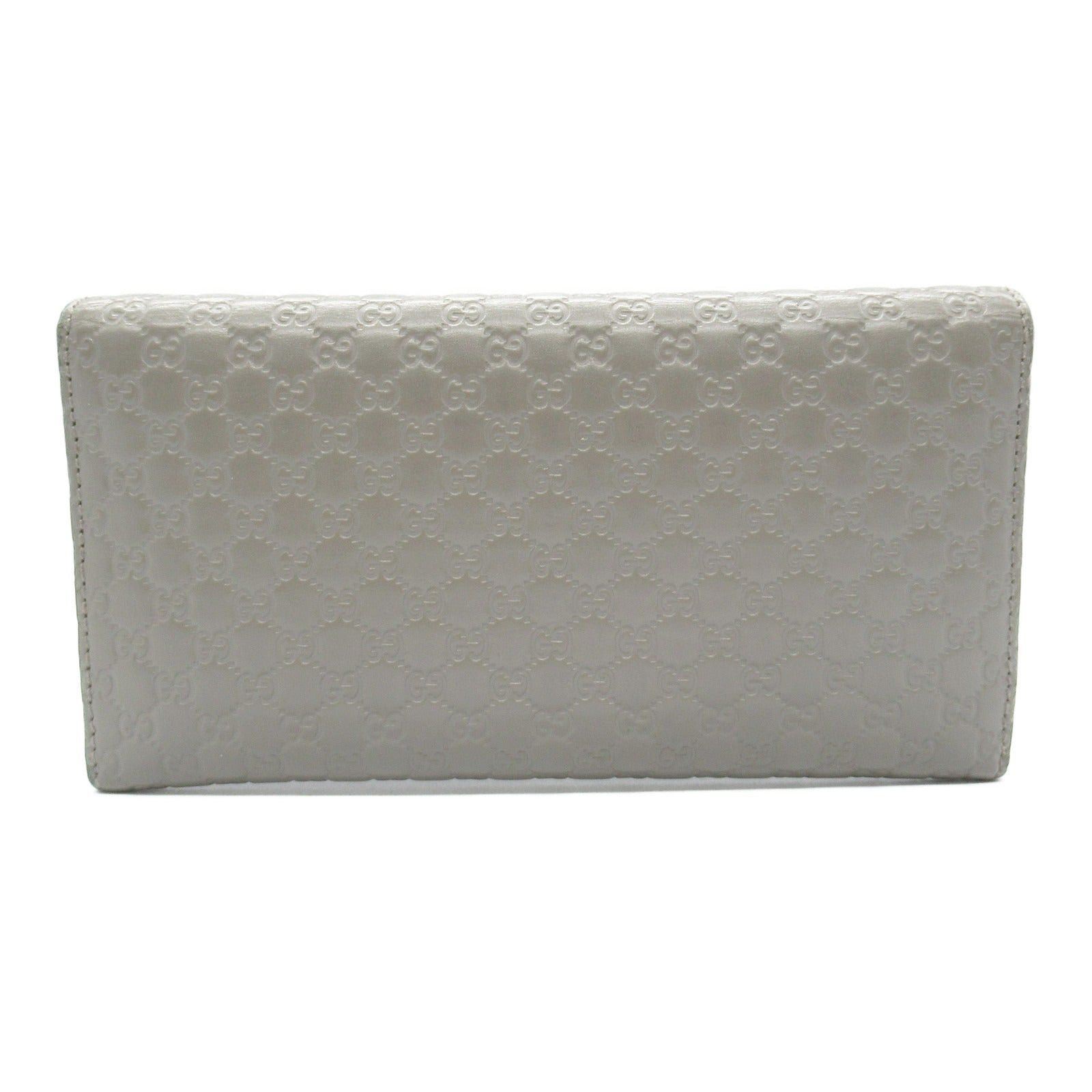 Gucci Gucci Micro Gg Guccissima Zip Long Wallet Bi-Fold Leather Gray Size ONE SIZE - 2 Thumbnail