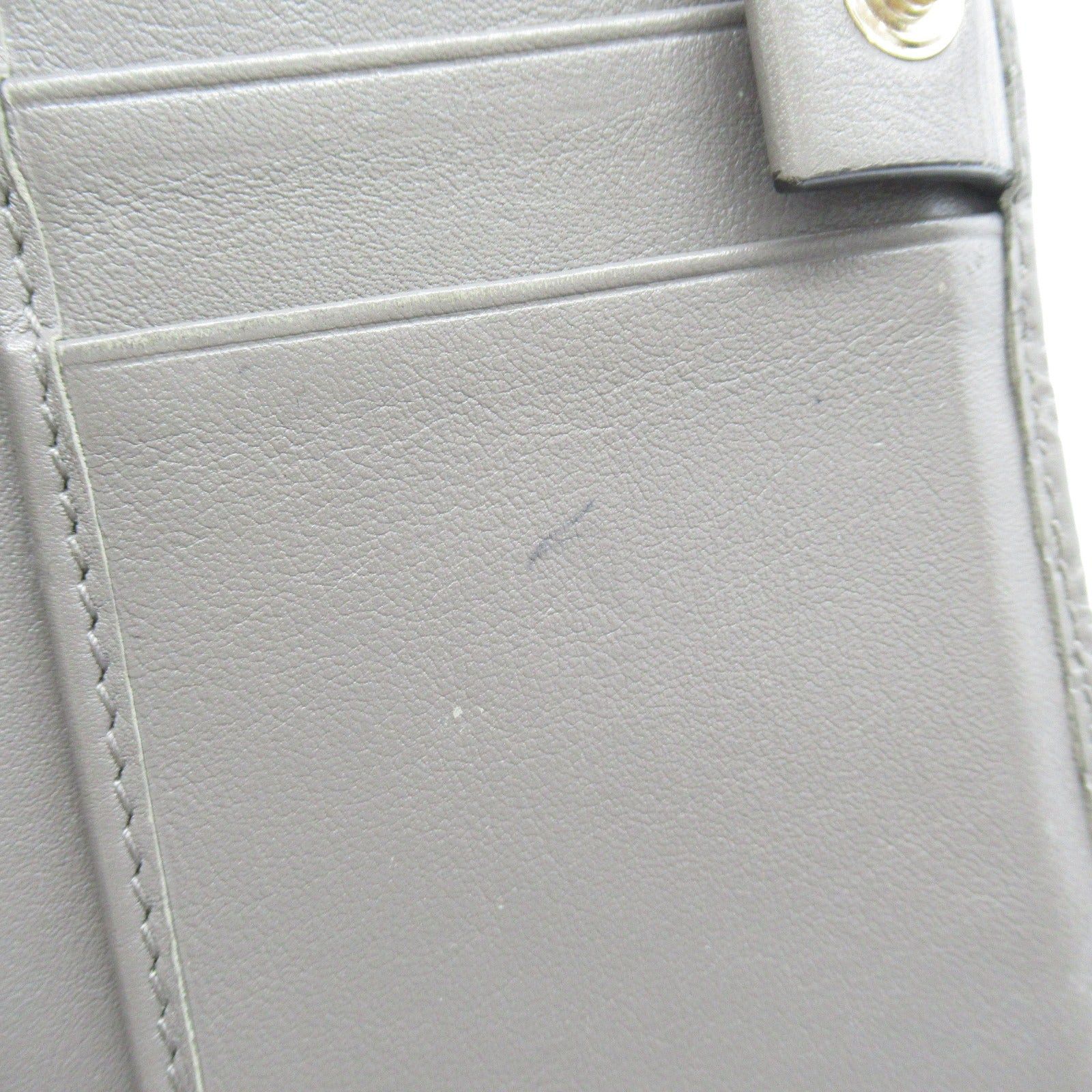 Gucci Gucci Micro Gg Guccissima Zip Long Wallet Bi-Fold Leather Gray Size ONE SIZE - 8 Thumbnail