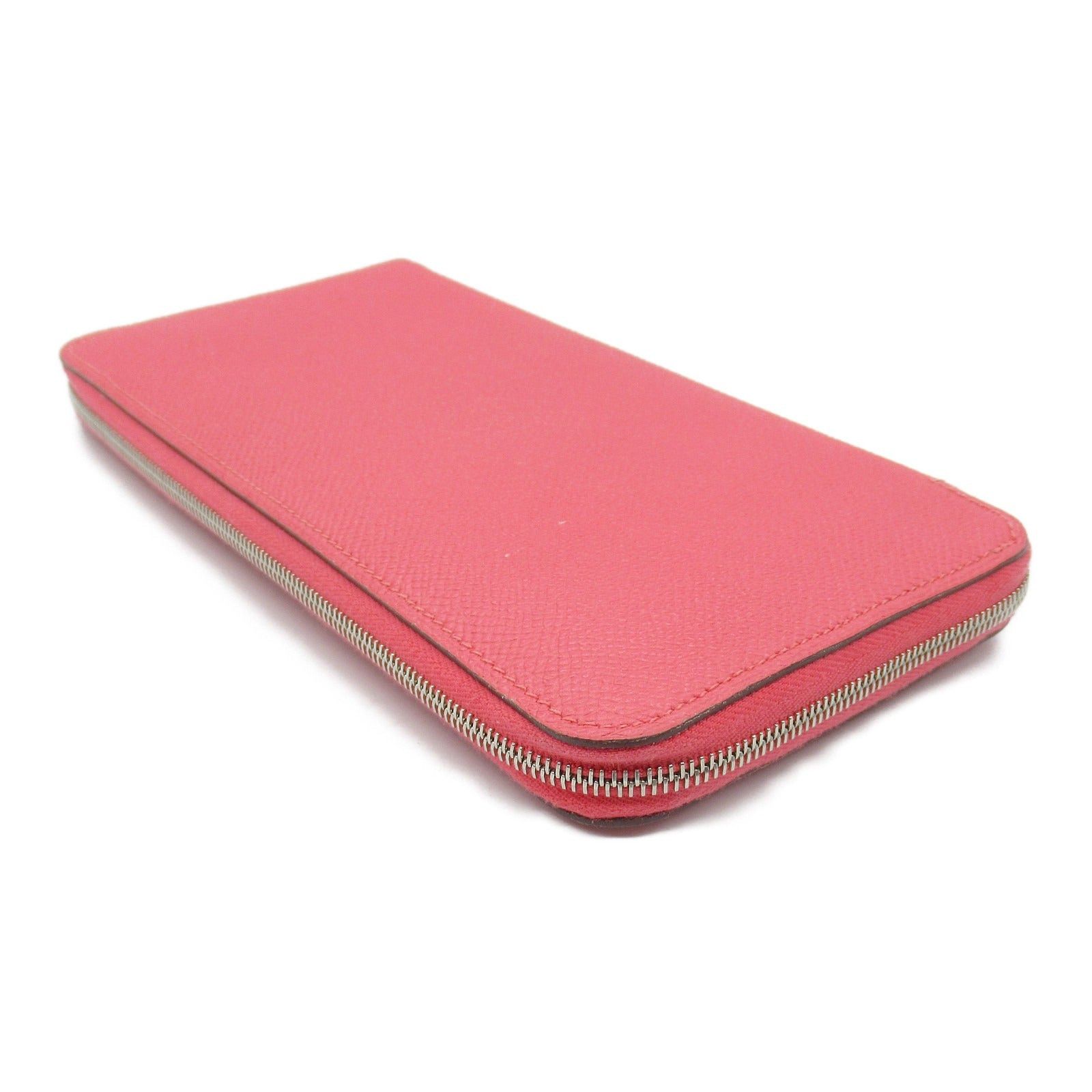 Hermes Hermes Azap Silk In Long Rose Azalea Round Zipper Wallet Leather Veau Epsom Pink Silver Hardware X Stamp Size ONE SIZE - 4 Thumbnail