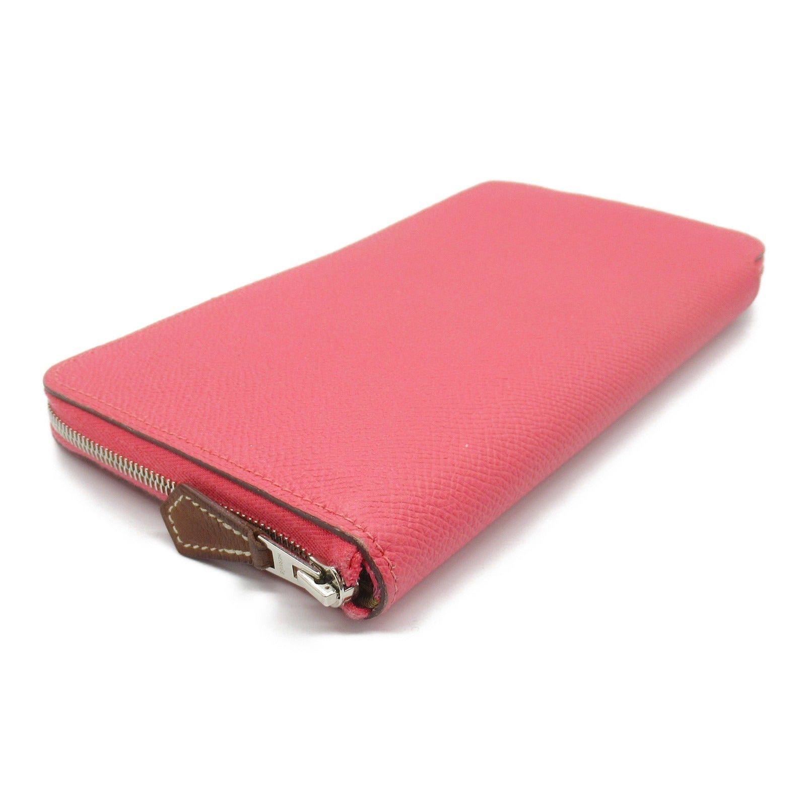Hermes Hermes Azap Silk In Long Rose Azalea Round Zipper Wallet Leather Veau Epsom Pink Silver Hardware X Stamp Size ONE SIZE - 3 Thumbnail