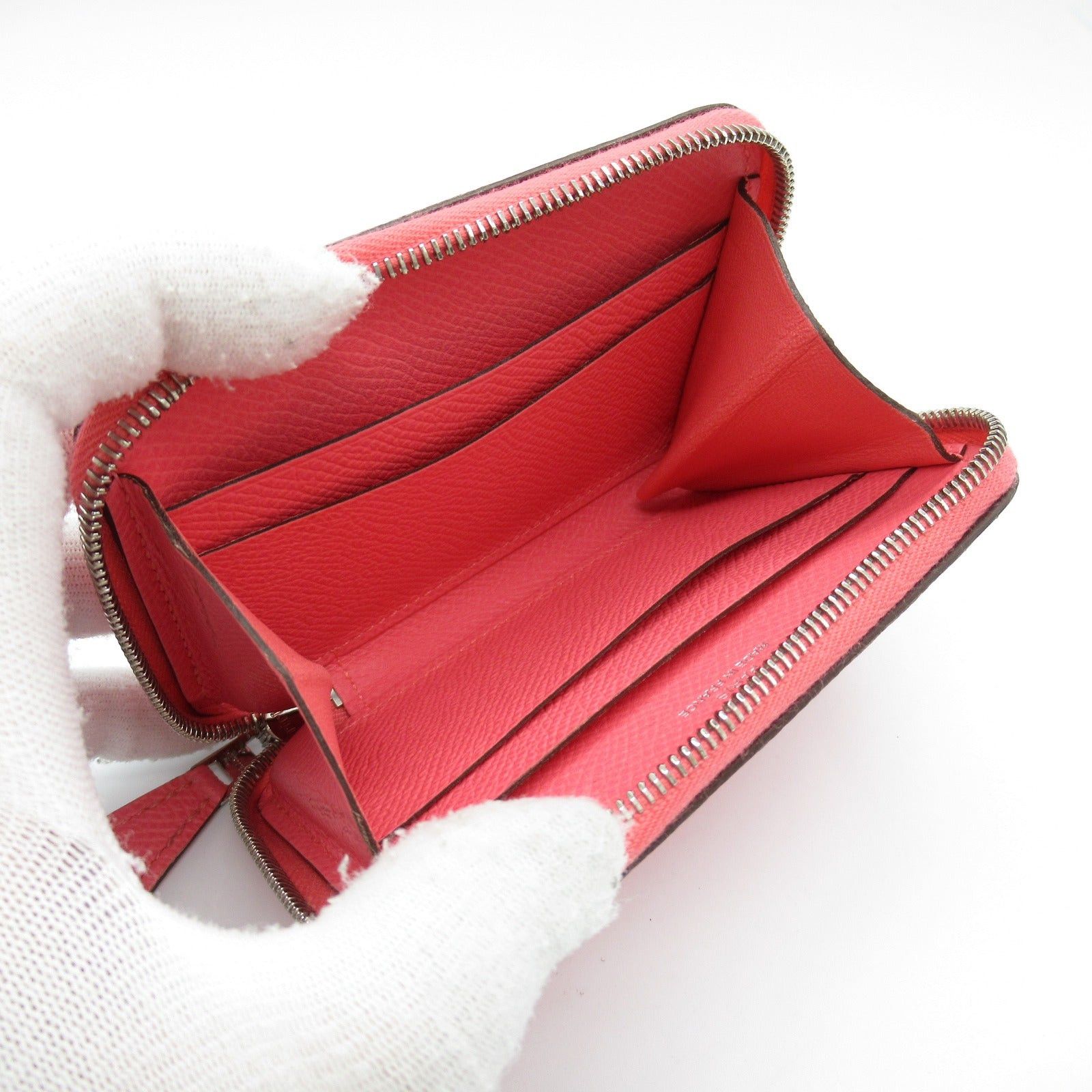 Hermes Hermes Azap Card Case Rose Azalea Leather Veau Epsom Pink Silver Hardware D Stamp Size ONE SIZE - 5 Thumbnail