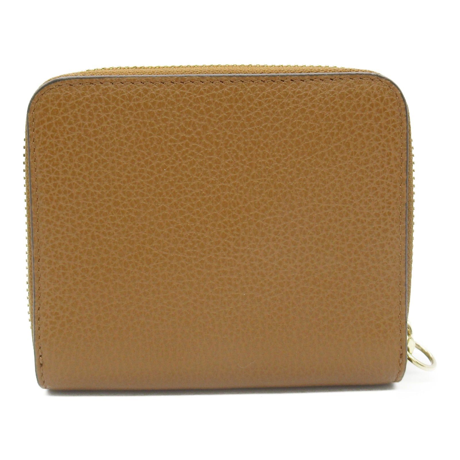 Furla Furla Round Wallet Zipper Leather Brown Size ONE SIZE - 2 Thumbnail