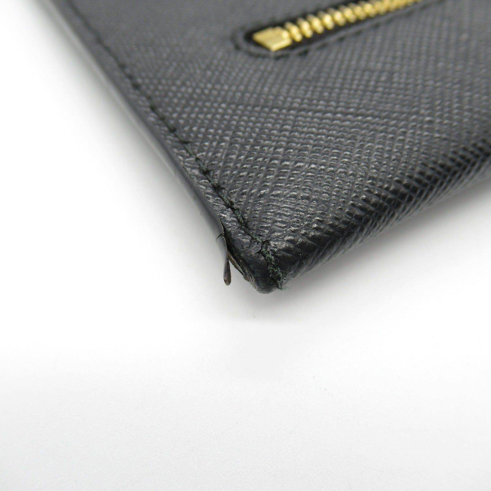 Prada Prada Zip Long Wallet Bi-Fold Saffiano Leather Black Size ONE SIZE - 8 Thumbnail