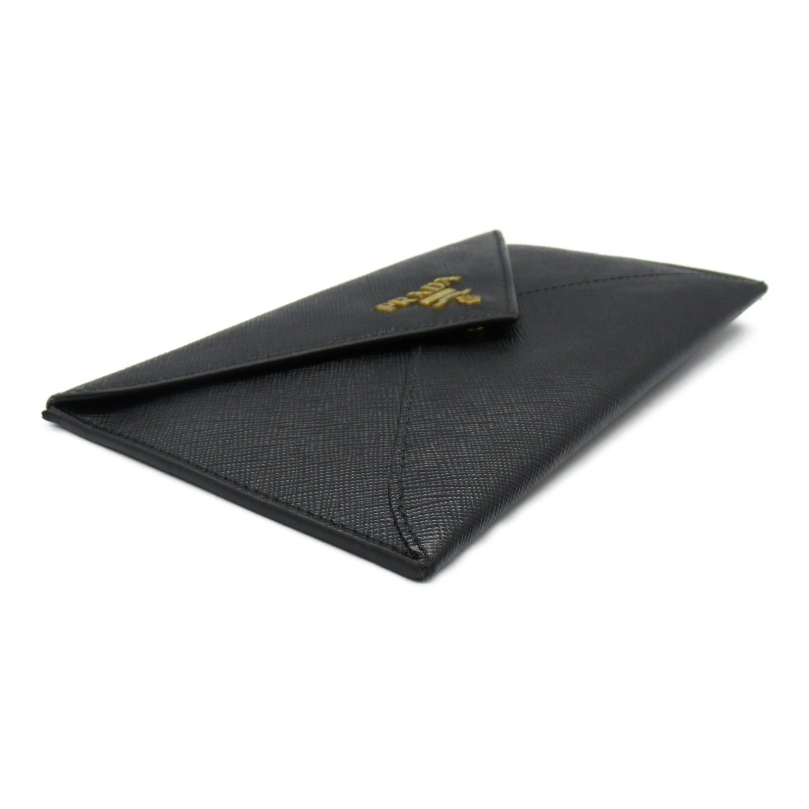 Prada Prada Zip Long Wallet Bi-Fold Saffiano Leather Black Size ONE SIZE - 3 Thumbnail